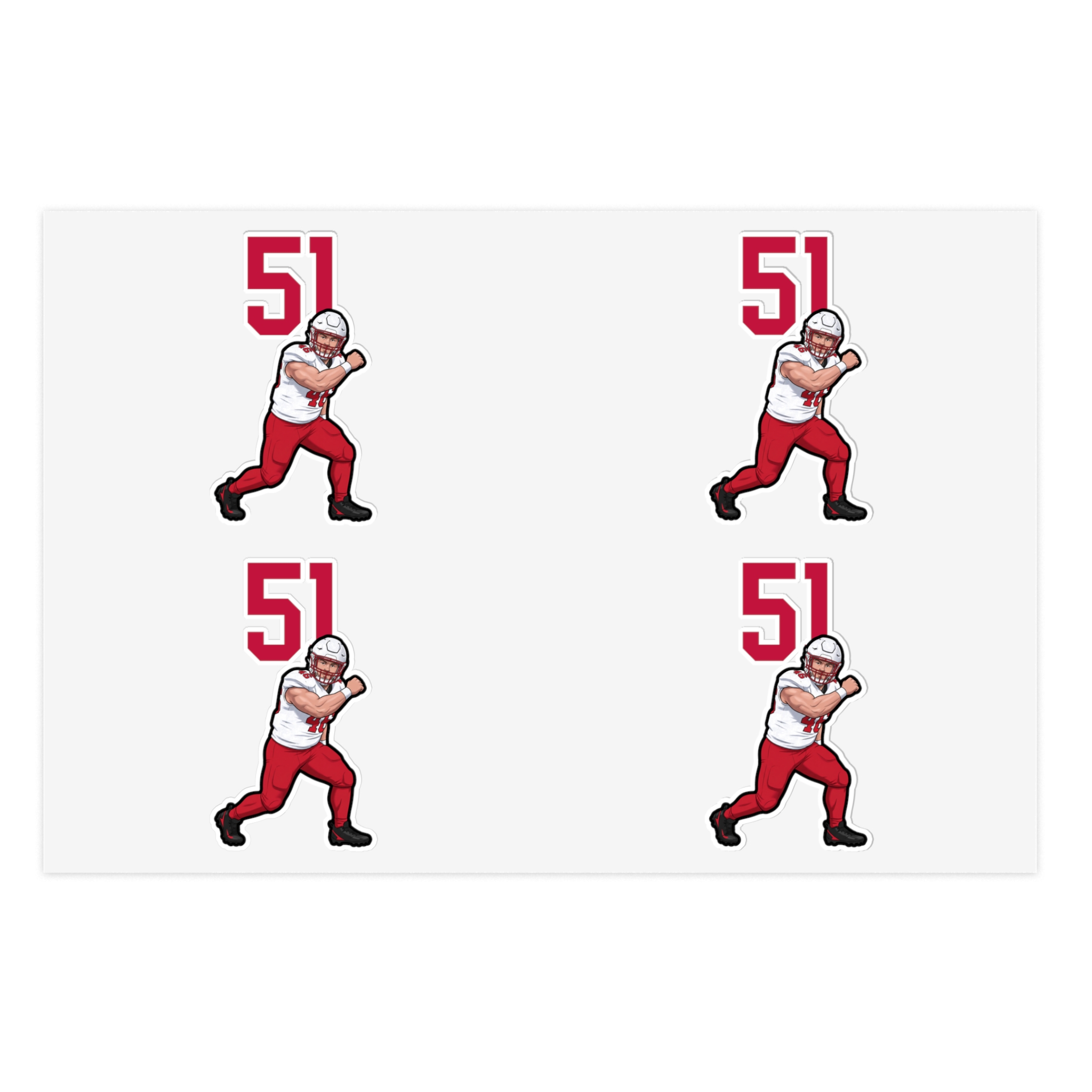Sticker Sheet — character_number_top in Classic