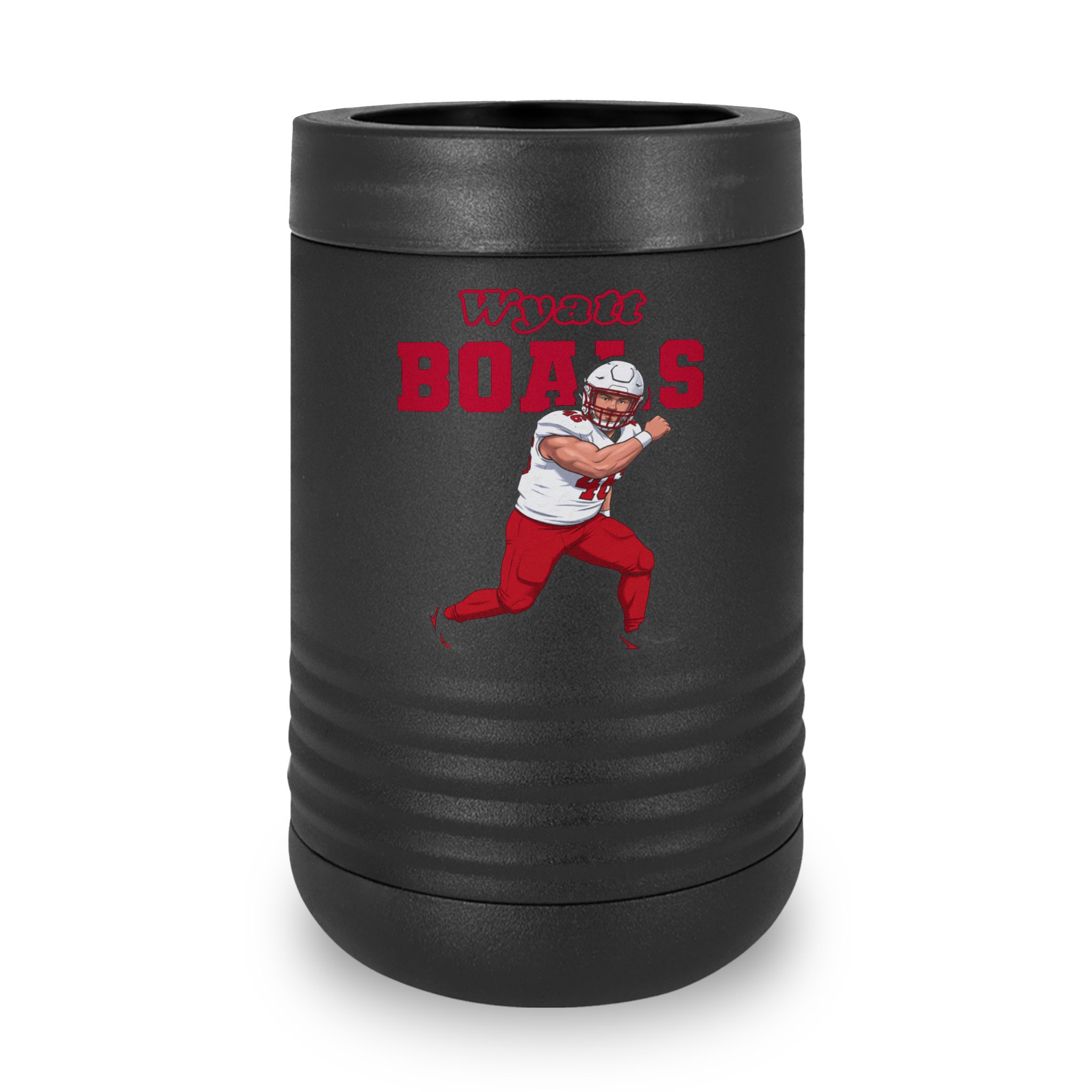 Stainless Can Cooler — character_name_arch in Black