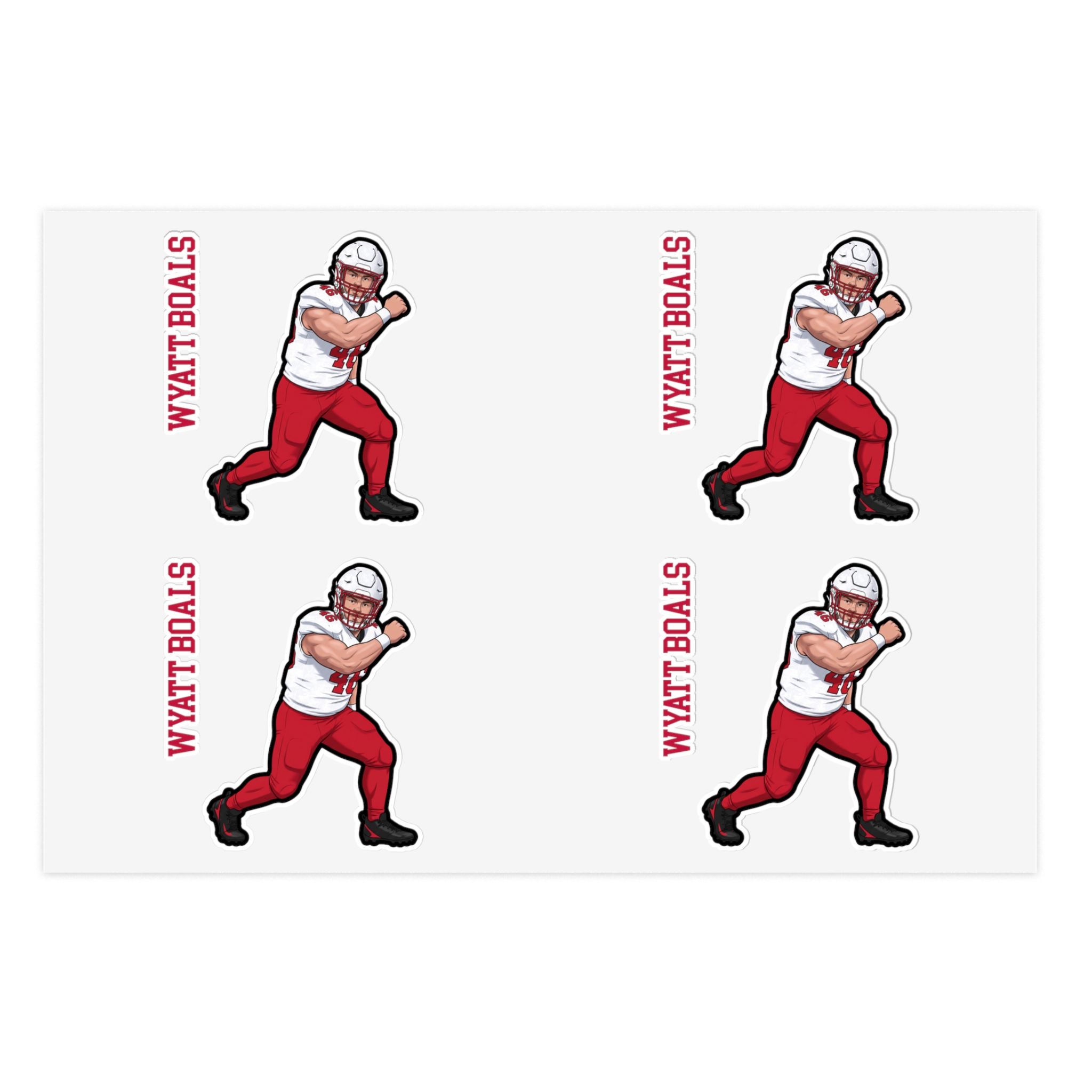 Sticker Sheet — character_name_vertical in Classic