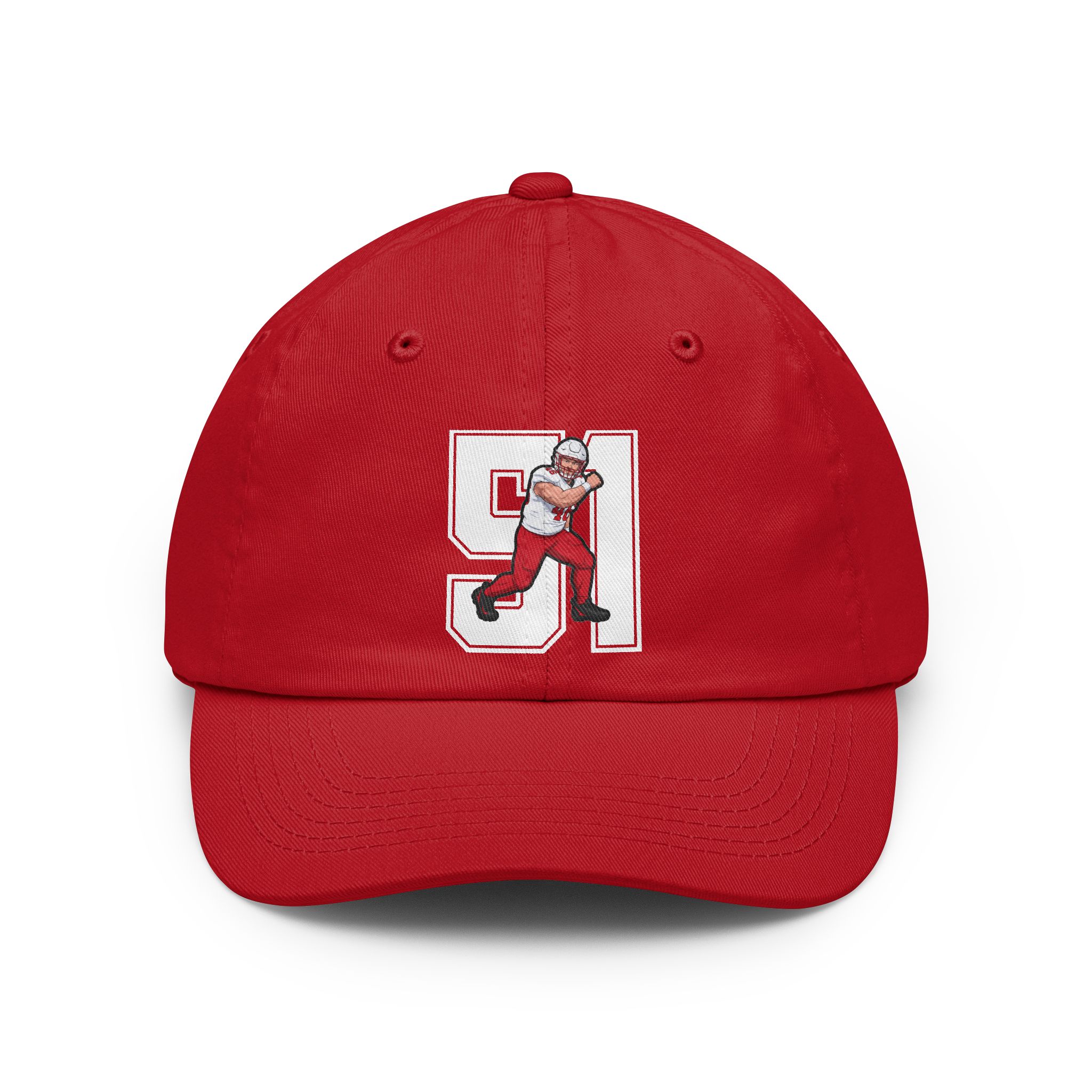 Classic Cap — character_number in Red