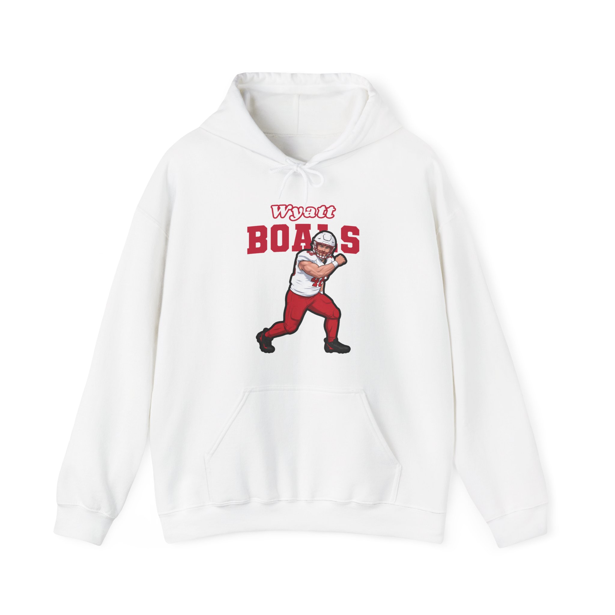 Hoodie — character_name_arch in White