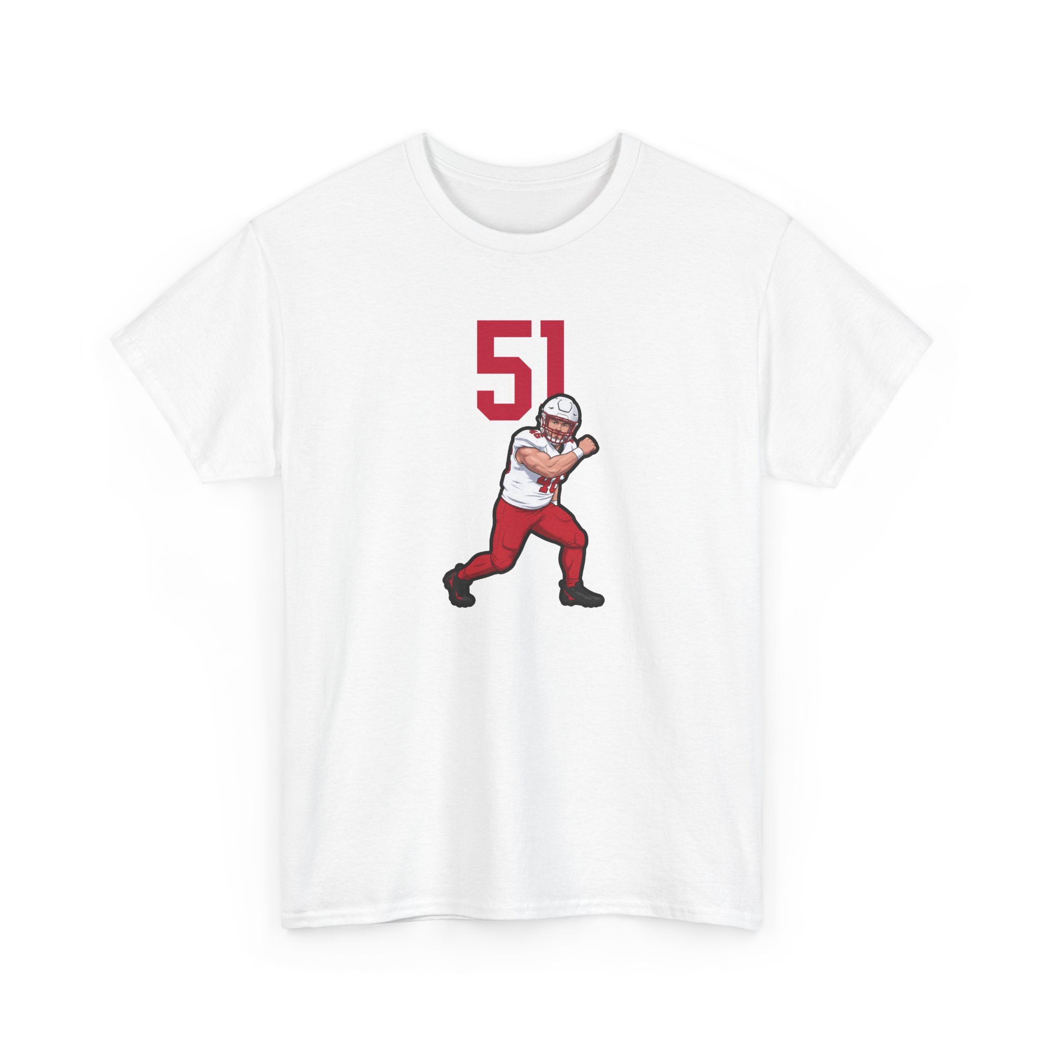 Tee — character_number_top in White