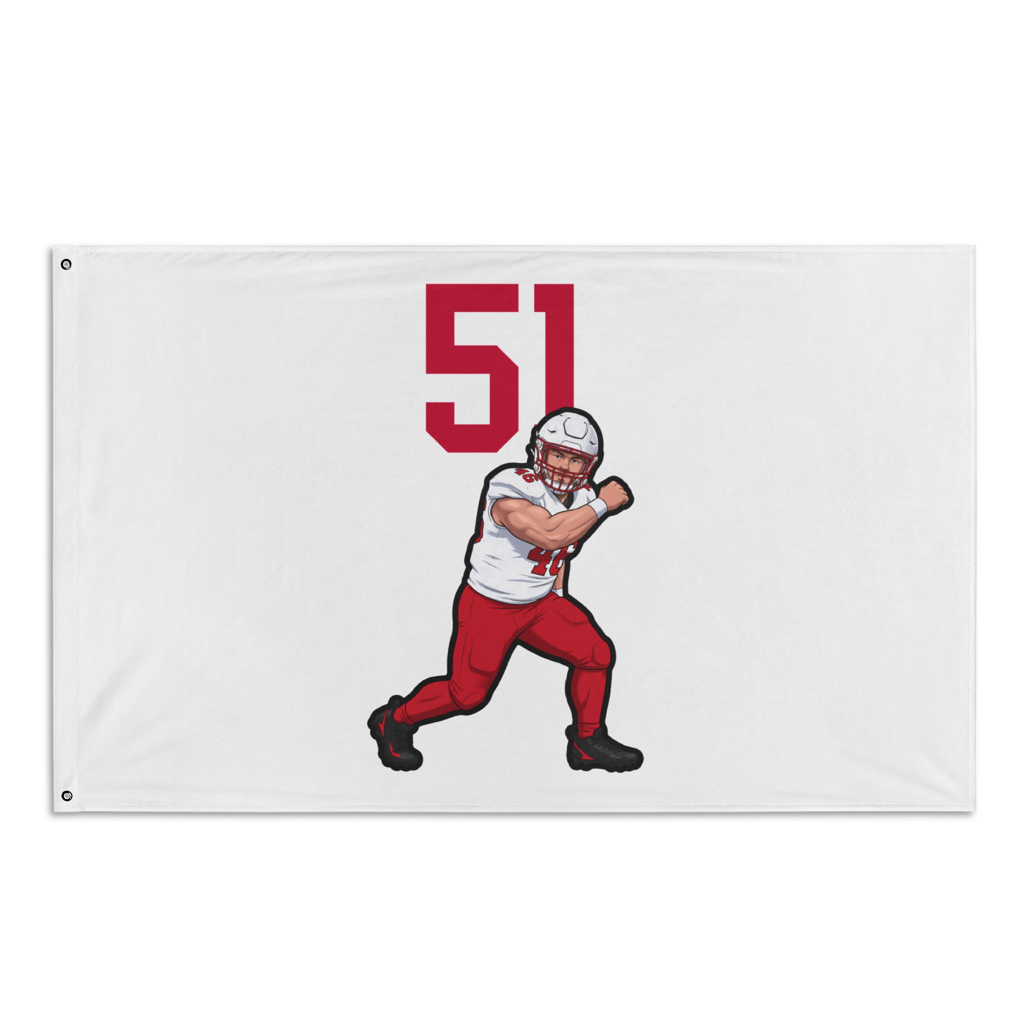 Flag (35 × 56 in) — character_number_top in Classic