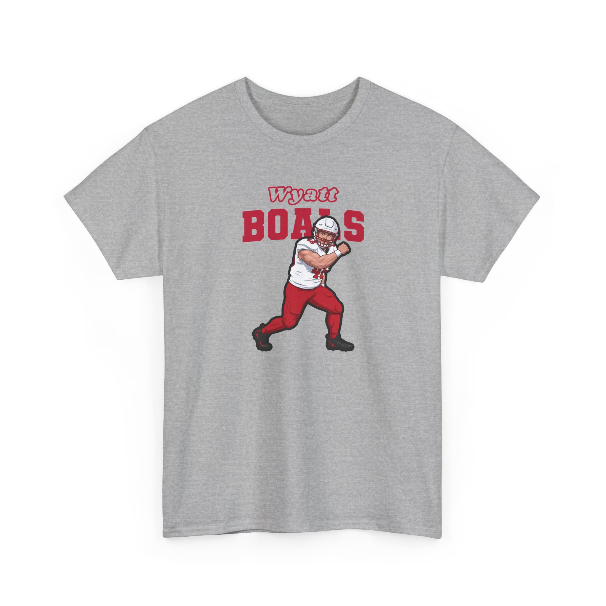 Tee — character_name_arch in Grey