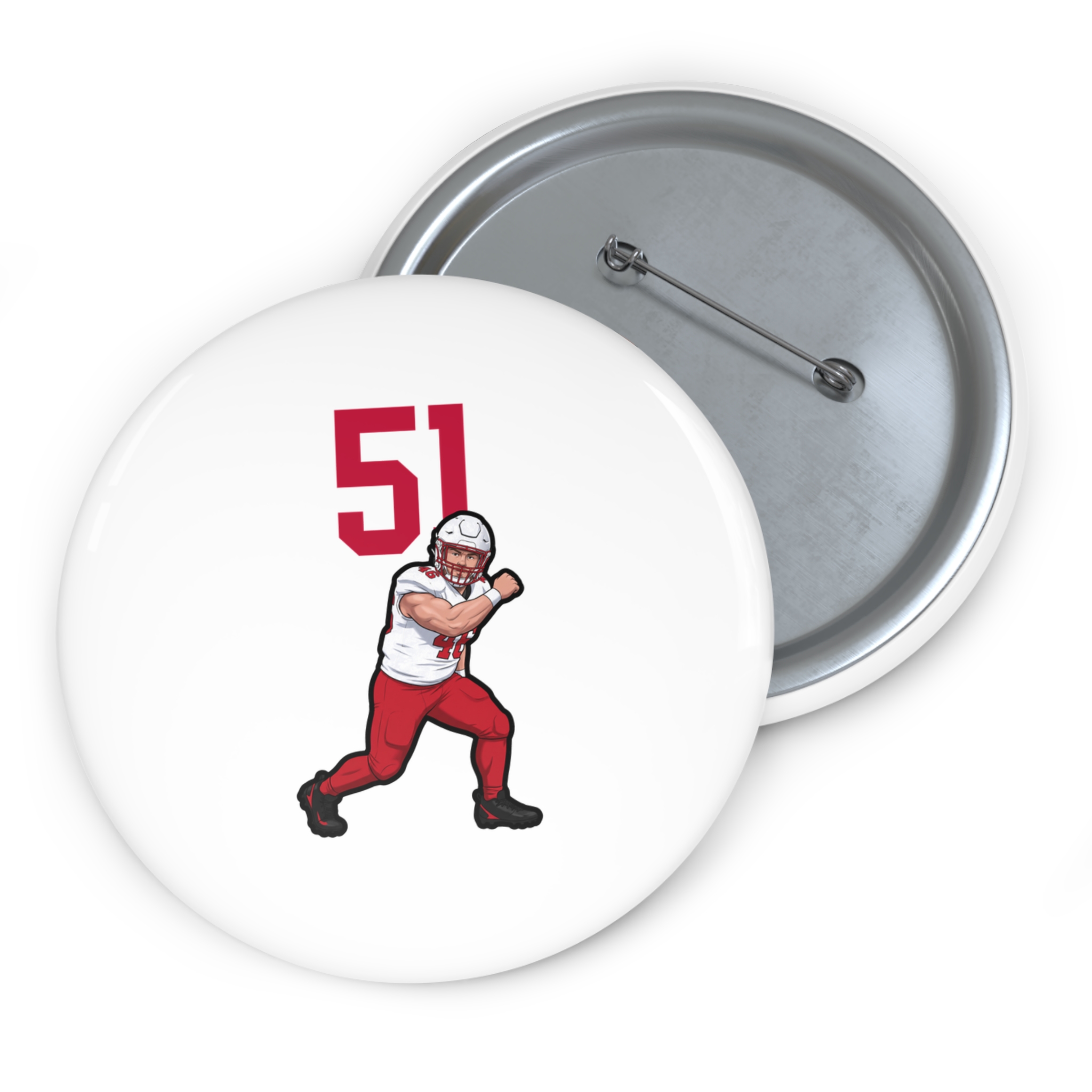 Game Day Pin — character_number_top in Classic