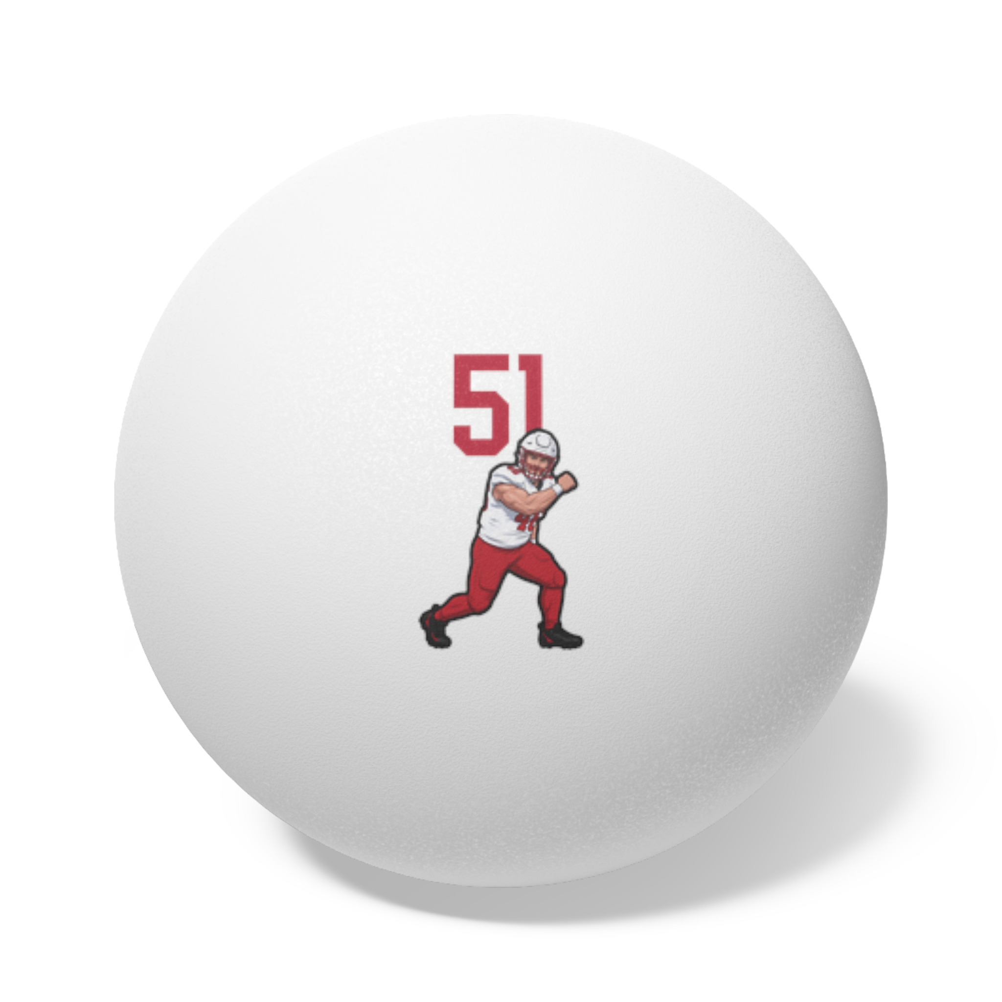 Ping Pong Balls, 6 pcs — character_number_top in White