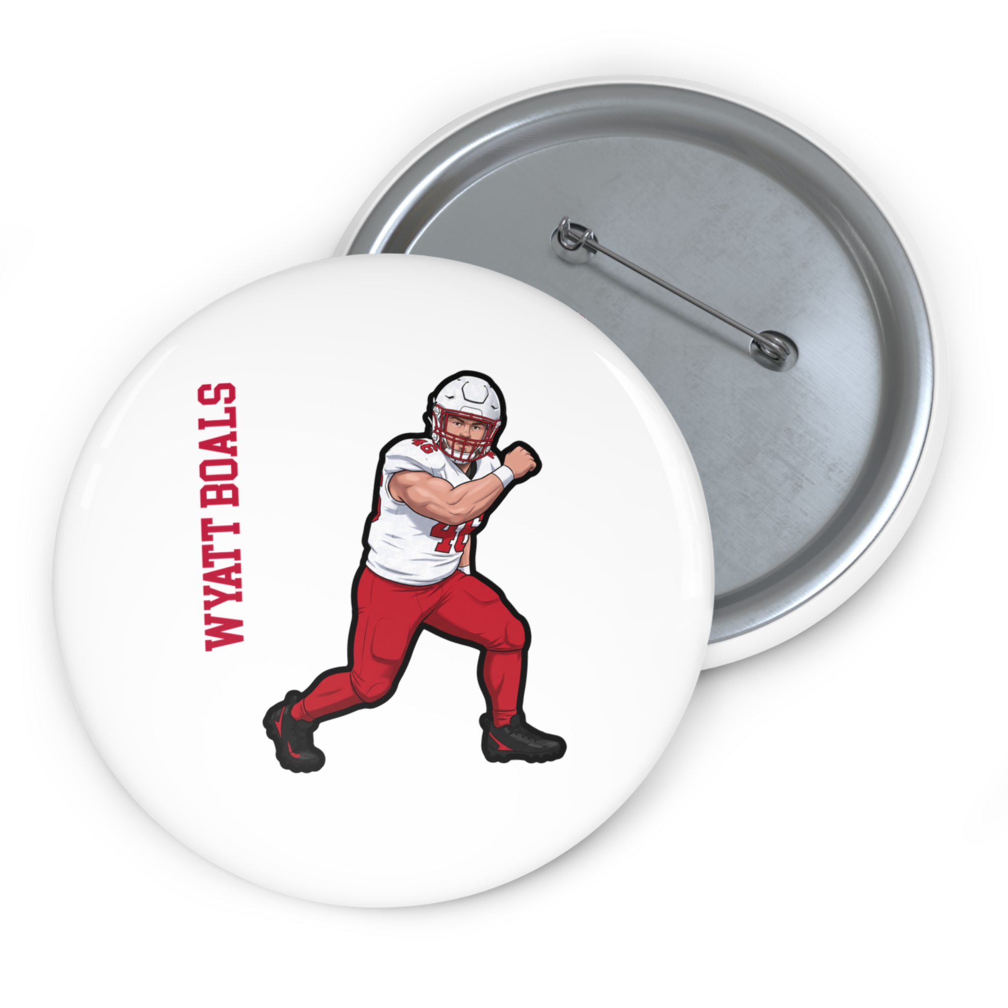 Game Day Pin — character_name_vertical in Classic