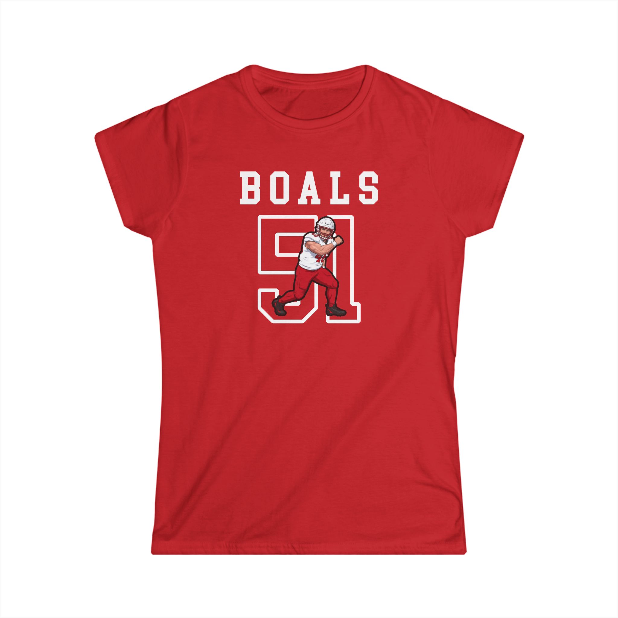 Women's Softstyle Tee — character_shirsey in Red