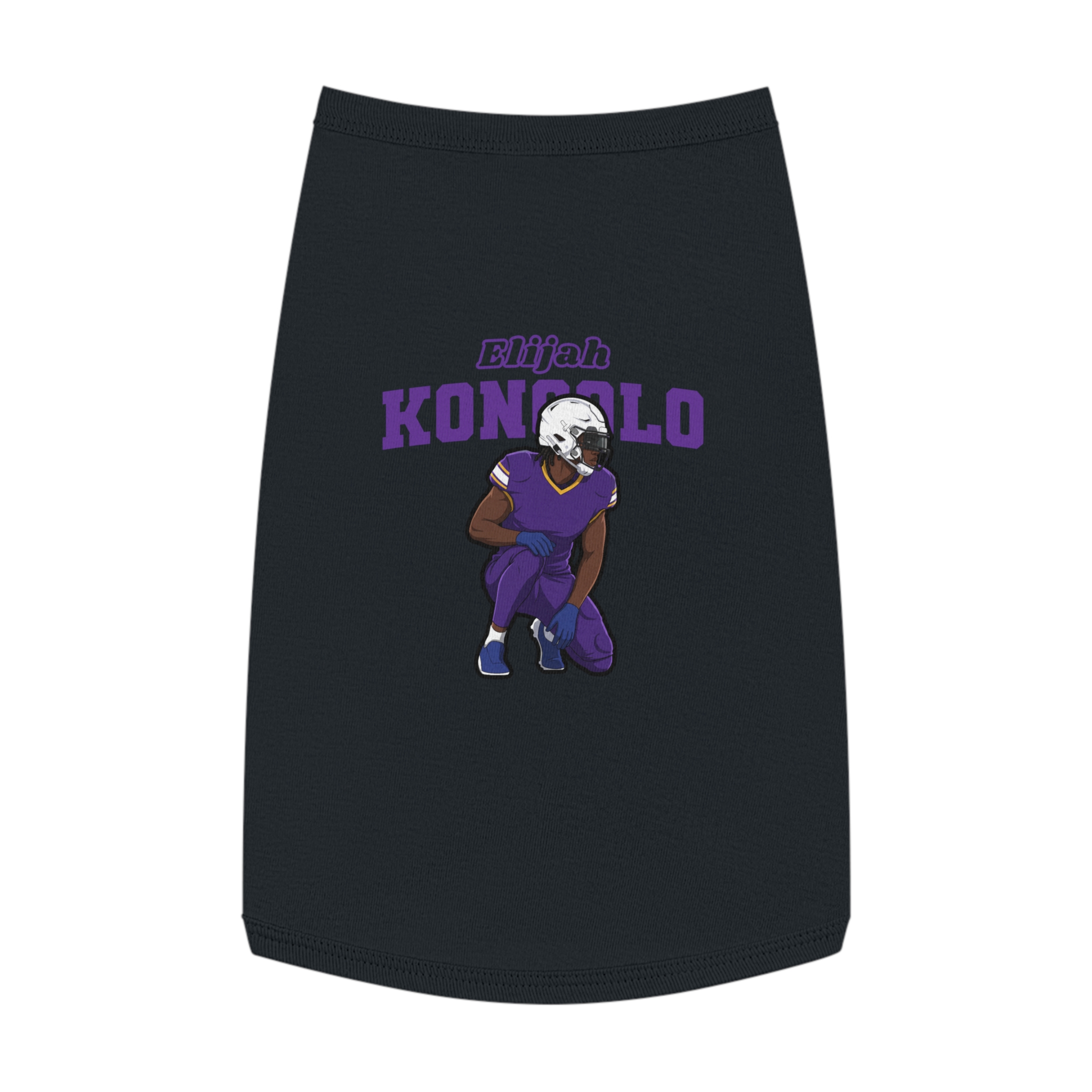 Pet Tank Top — character_name_arch in Black