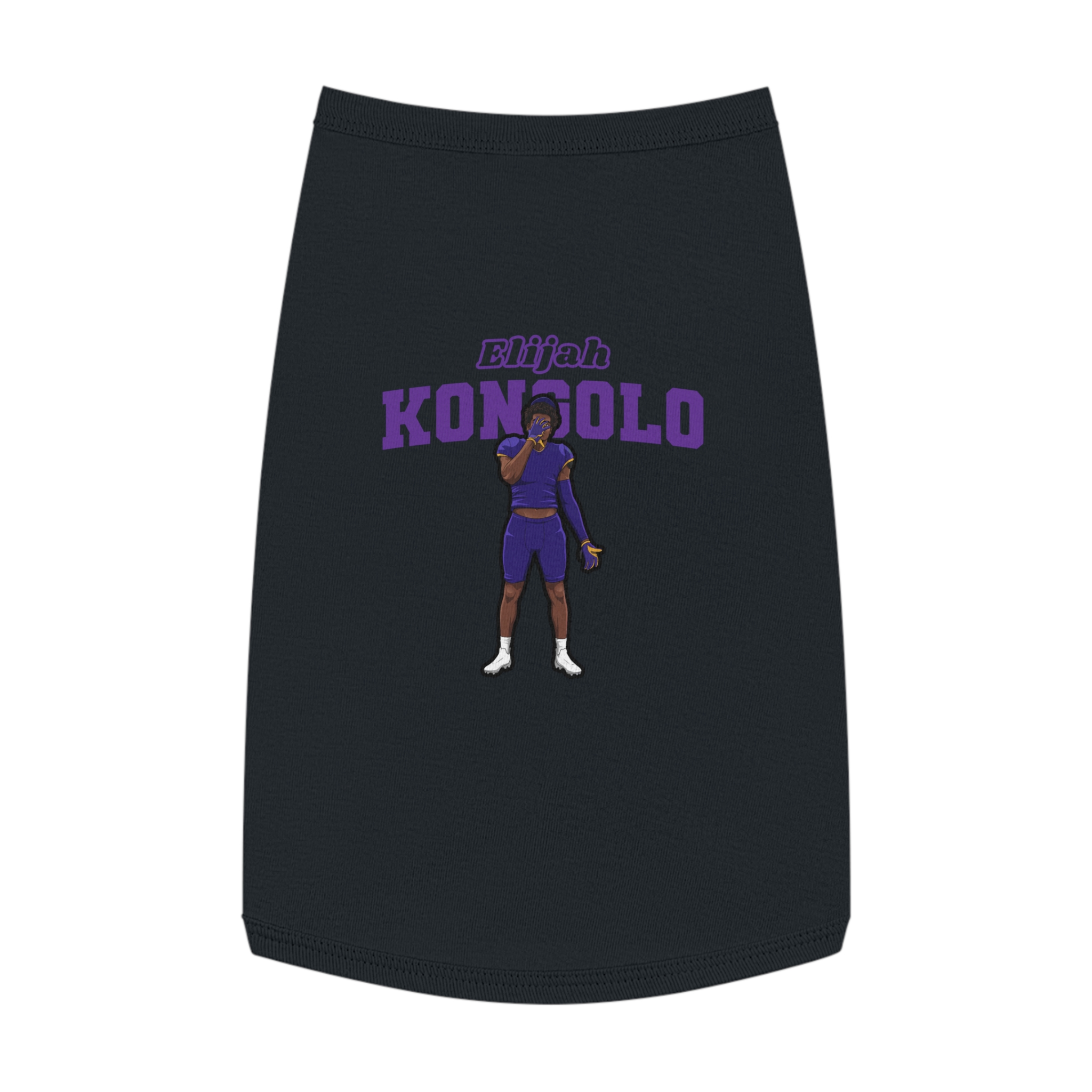 Pet Tank Top — character_name_arch in White