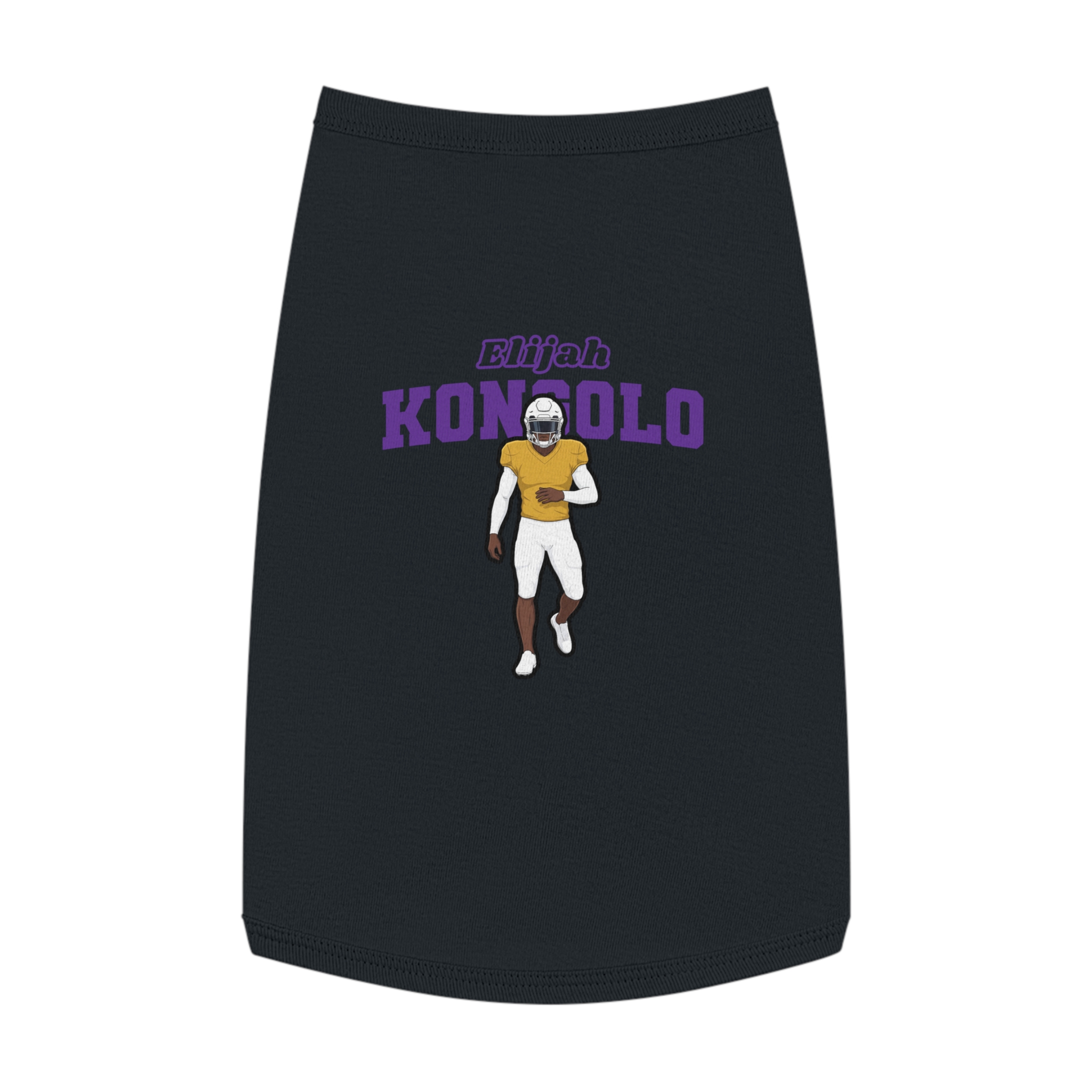 Pet Tank Top — character_name_arch in Black
