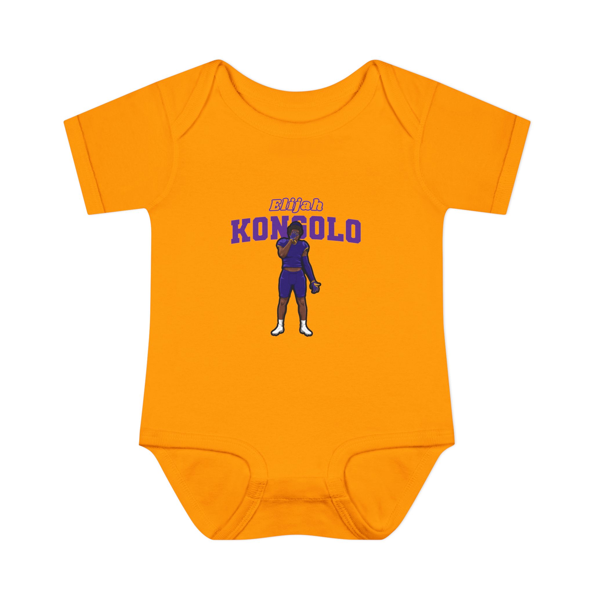 Baby Onesie — character_name_arch in Gold