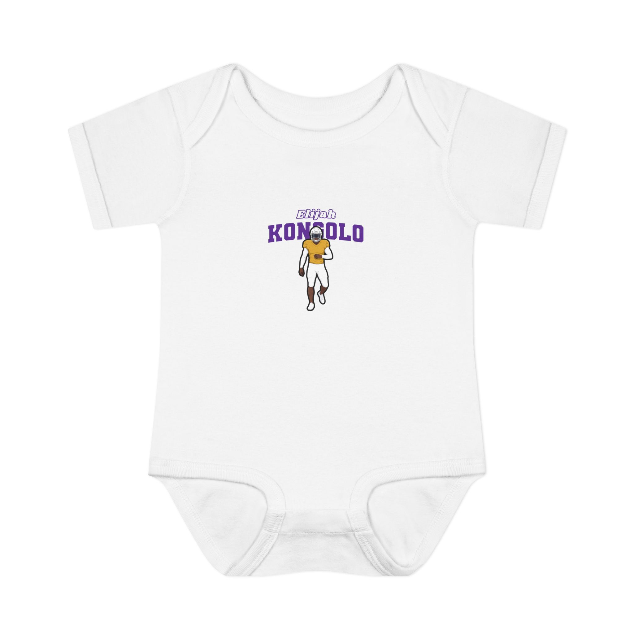 Baby Onesie — character_name_arch in White
