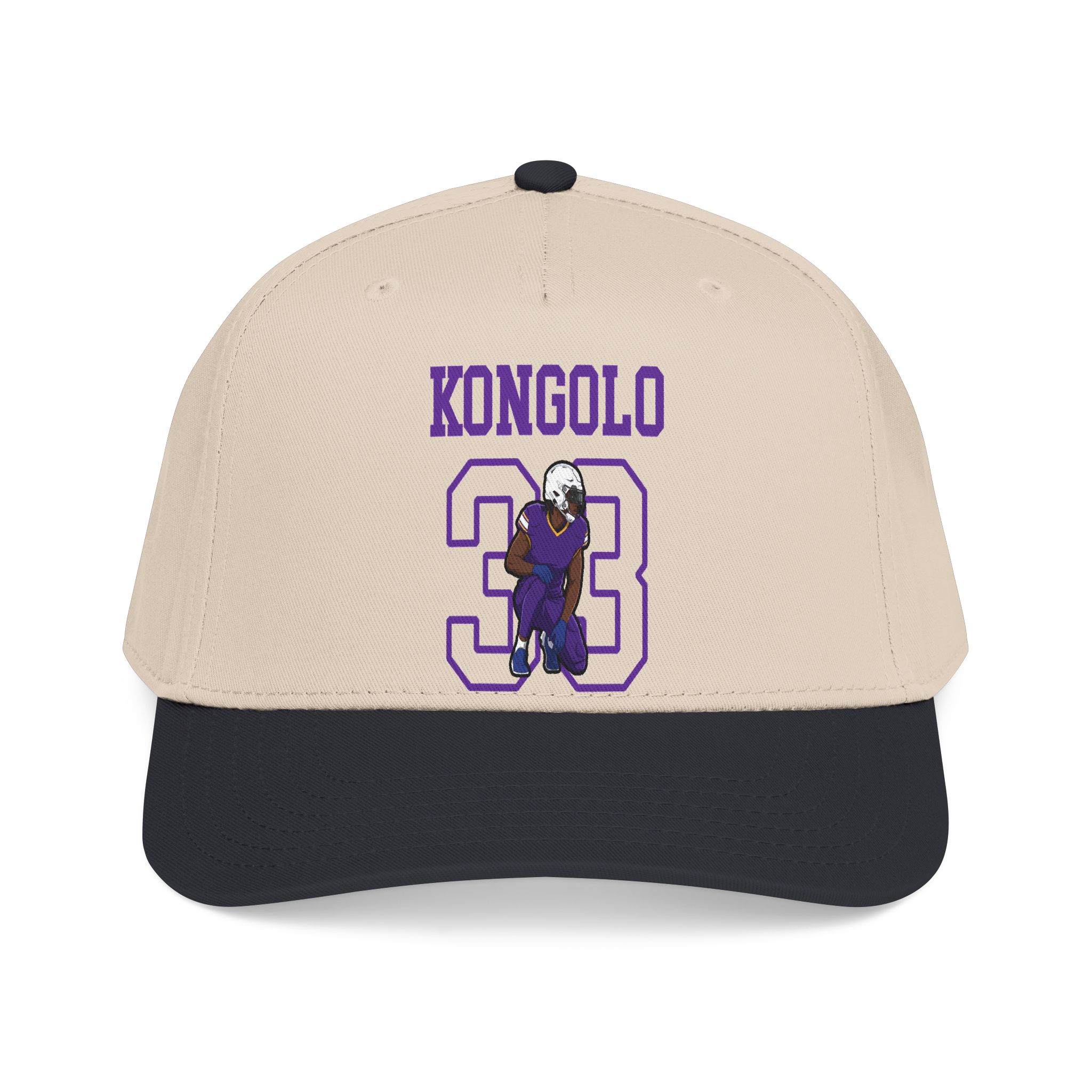 Baseball Cap — character_shirsey in Black / Natural
