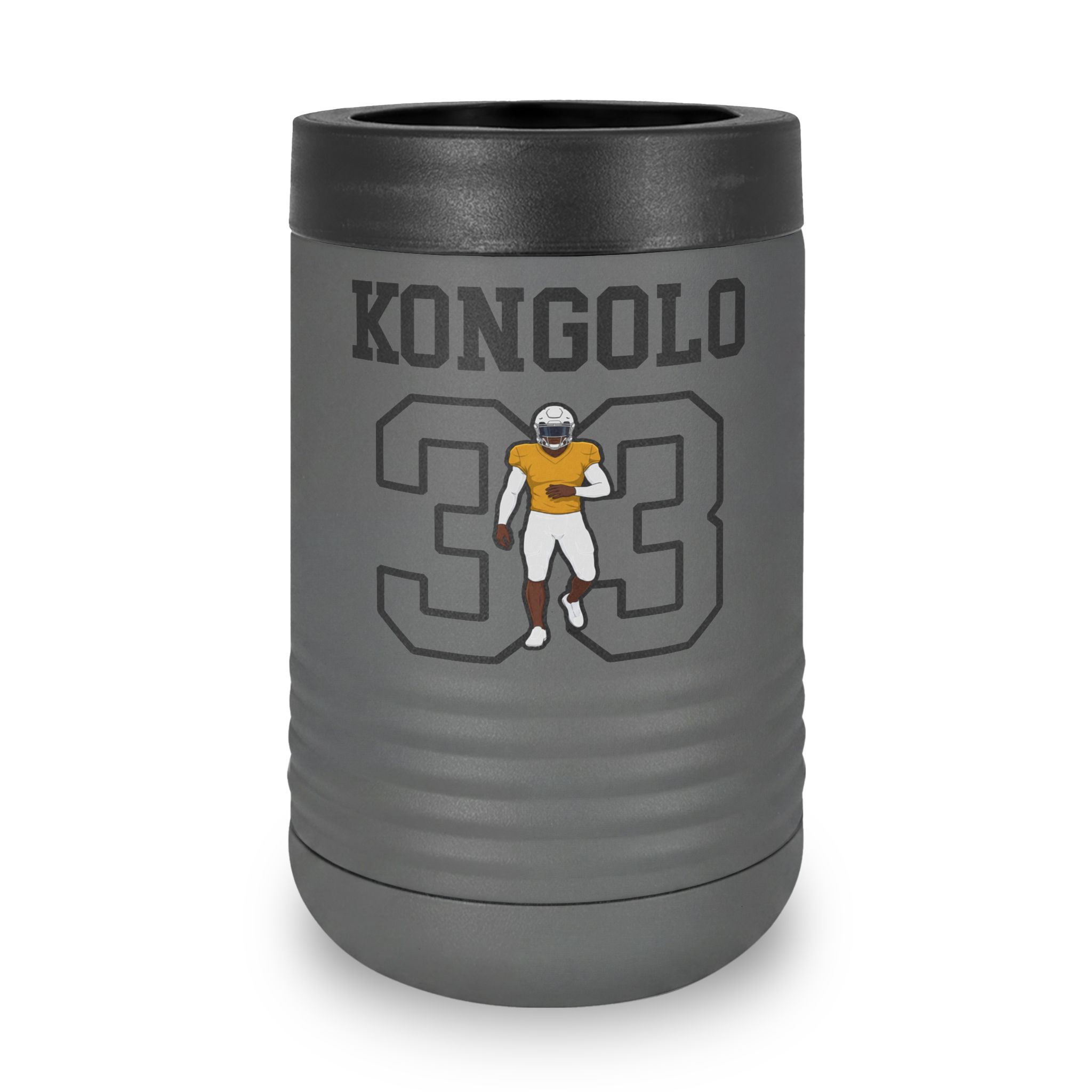 Stainless Can Cooler — character_shirsey in Grey