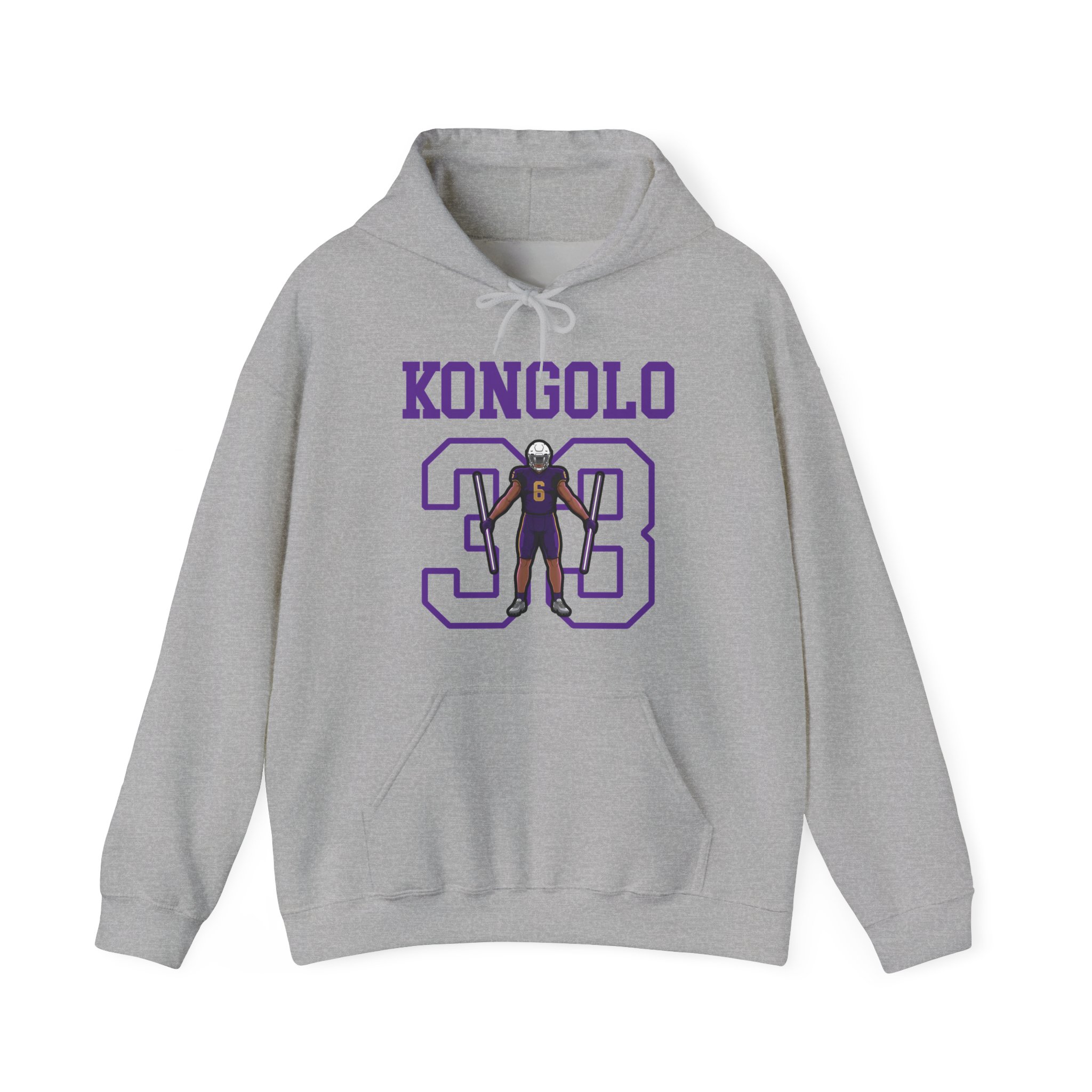 Hoodie — character_shirsey in Grey