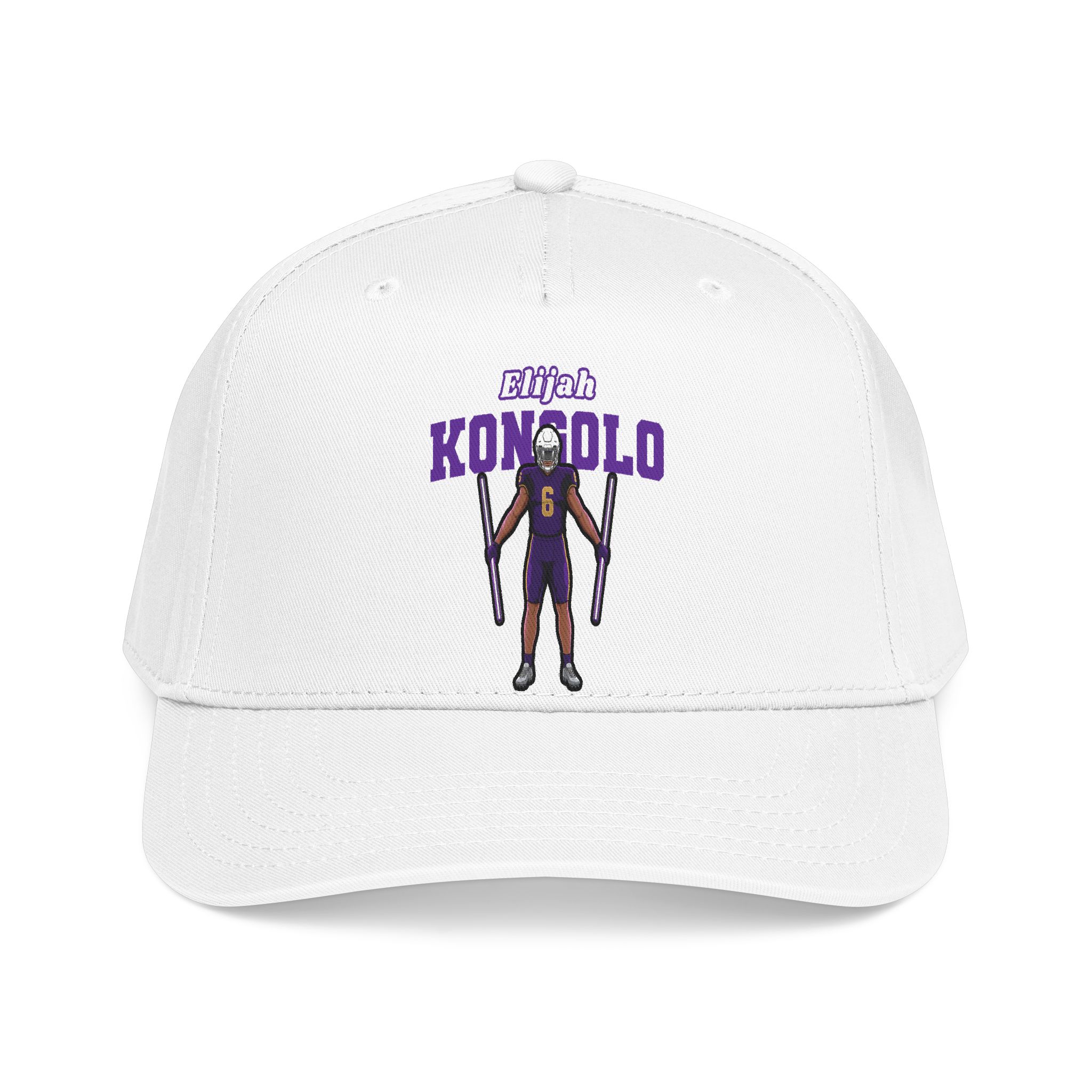 Baseball Cap — character_name_arch in White