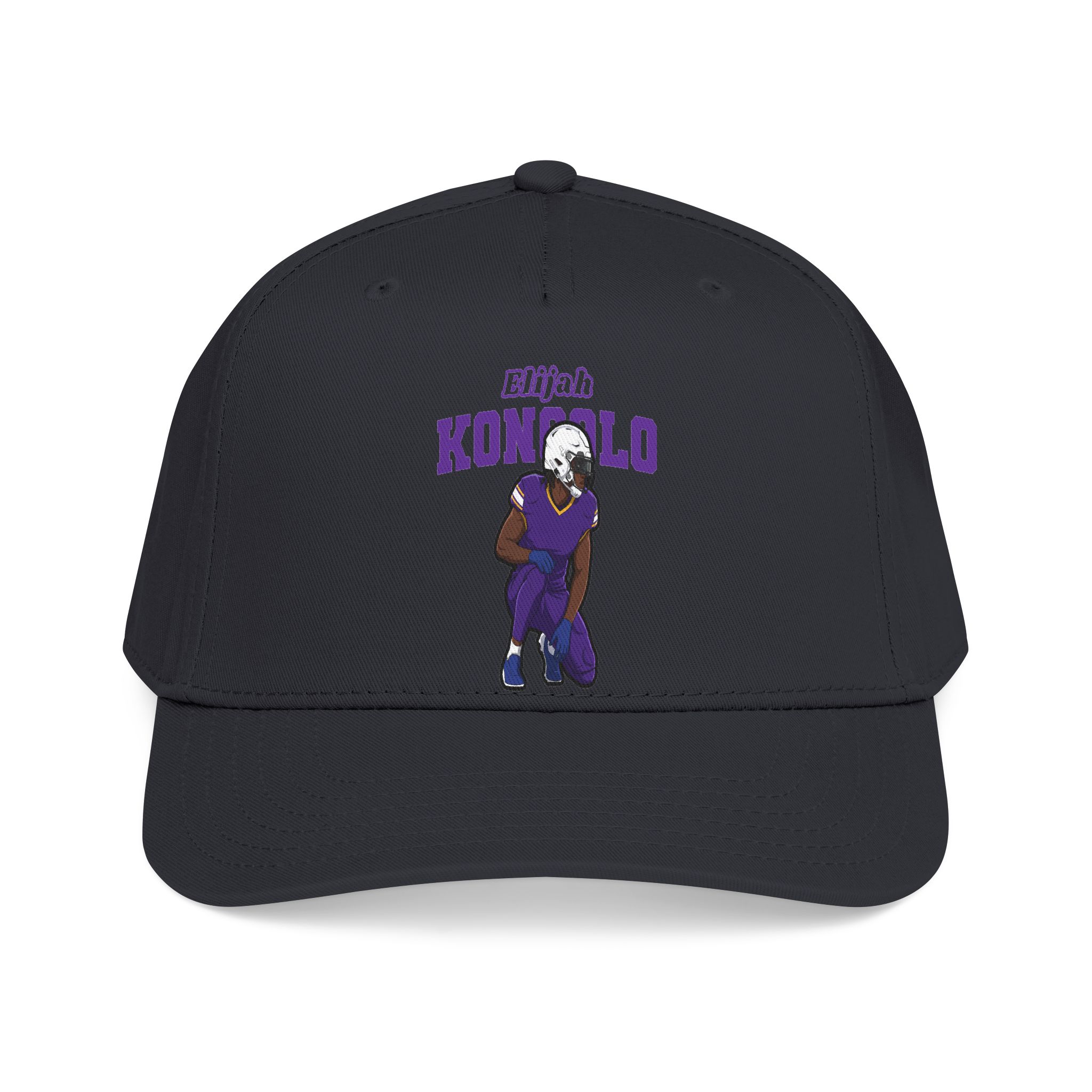 Baseball Cap — character_name_arch in Black