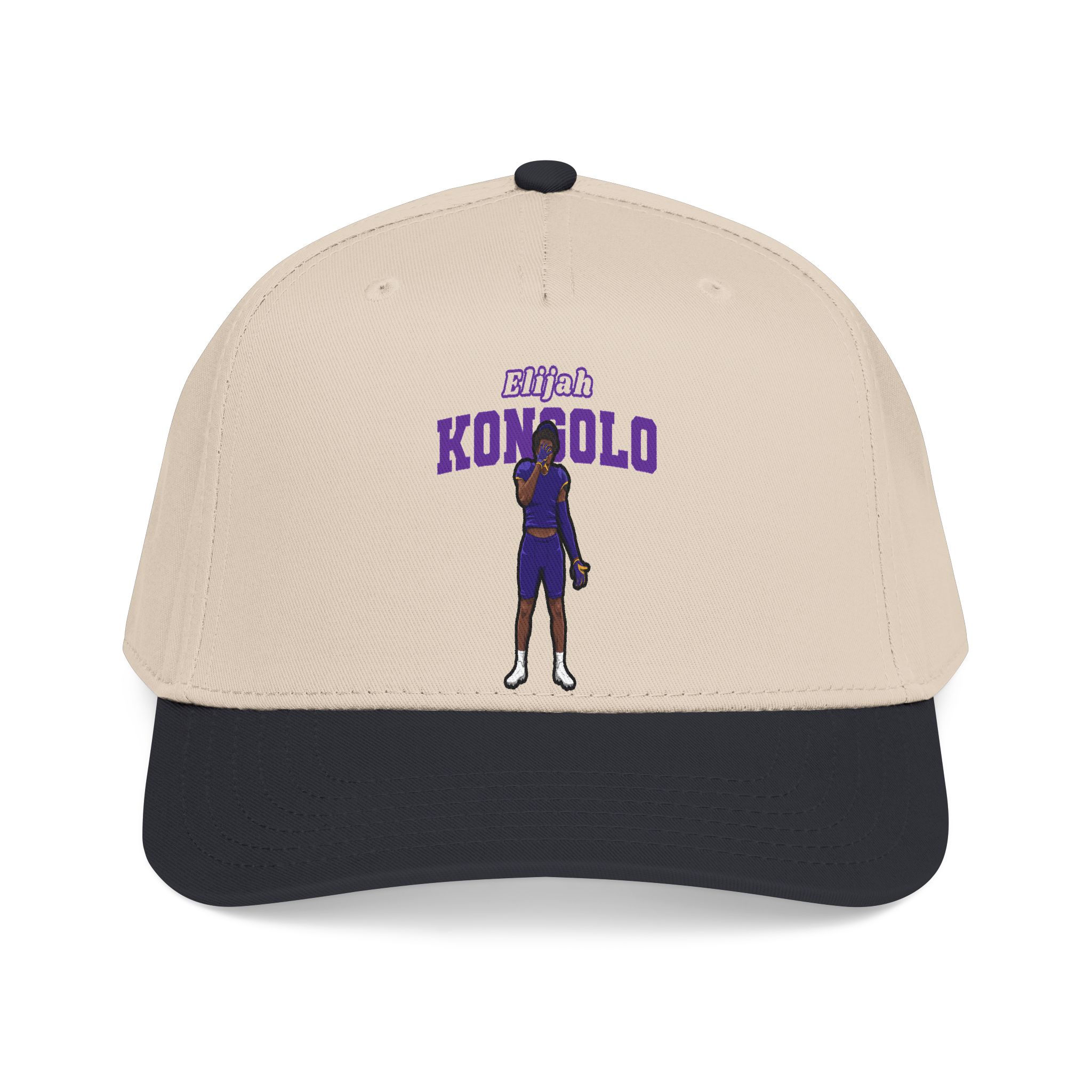 Baseball Cap — character_name_arch in Black / Natural