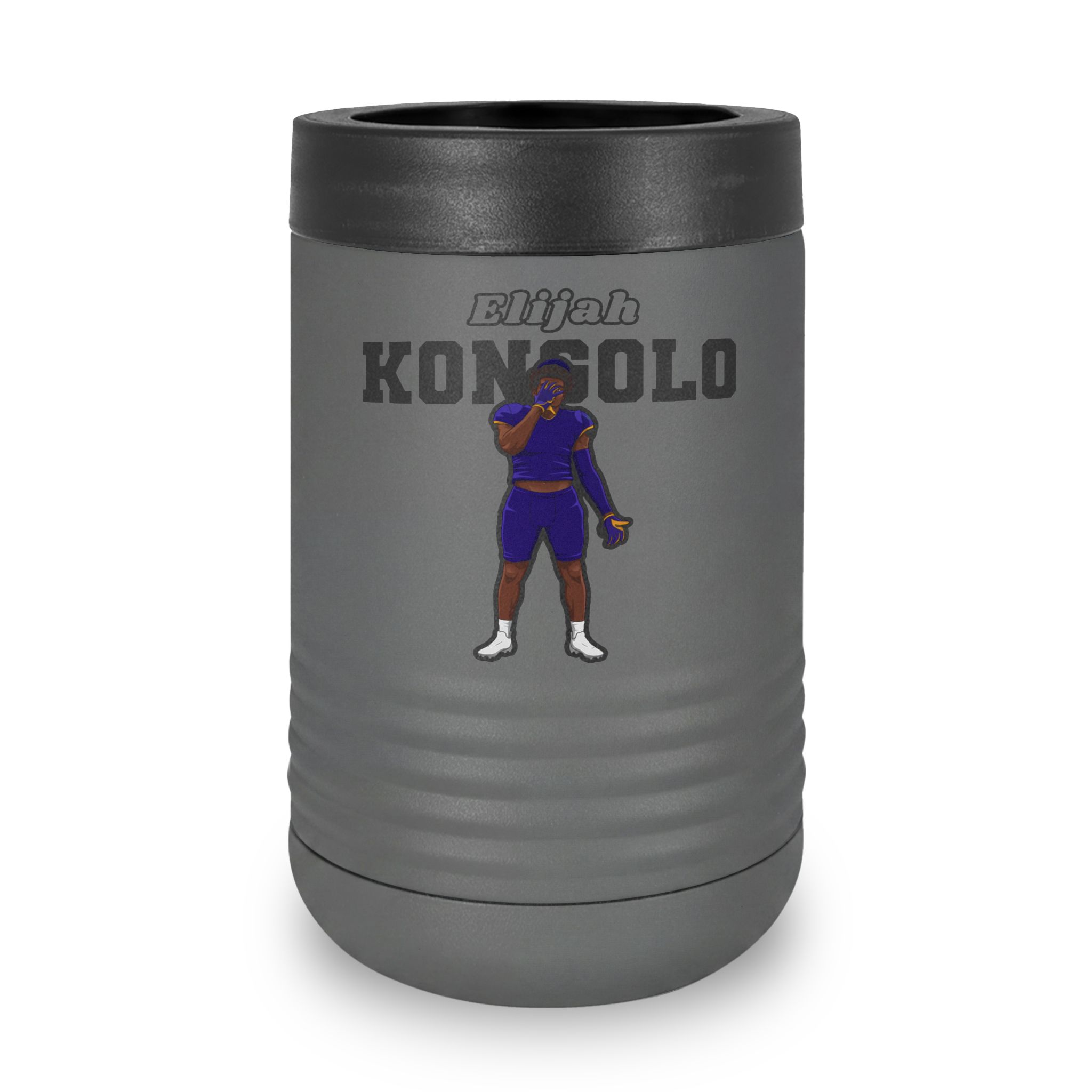 Stainless Can Cooler — character_name_arch in Grey