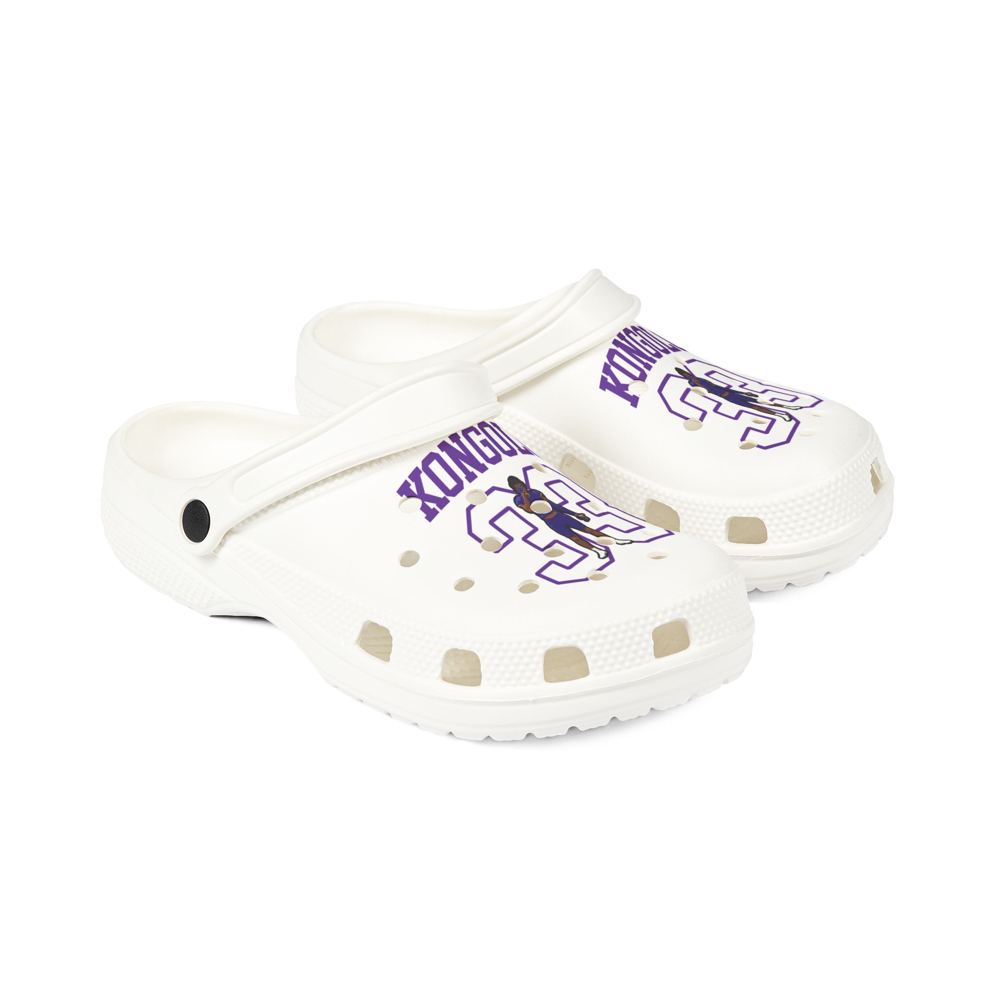 Rubber Clogs — character_shirsey in White