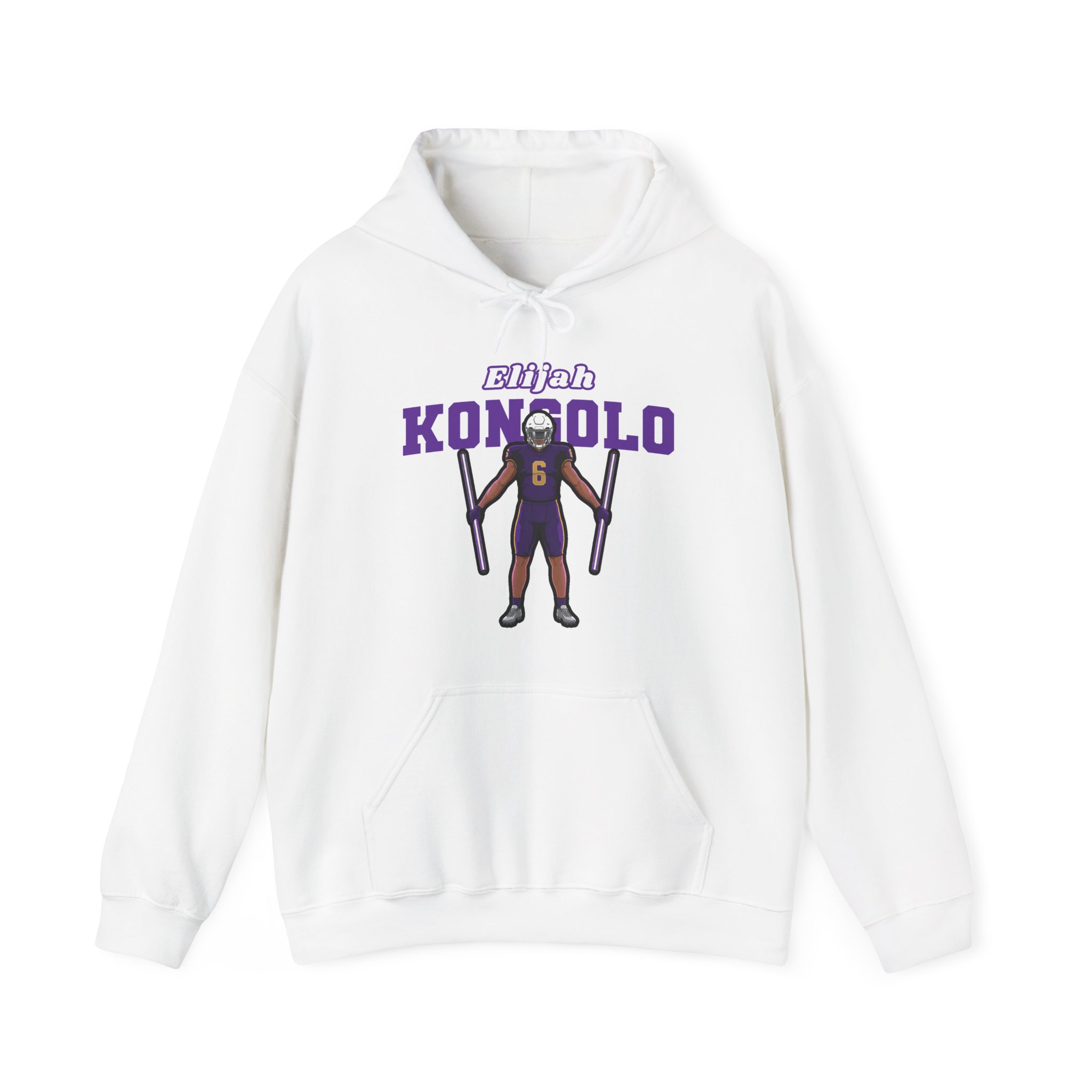 Hoodie — character_name_arch in White