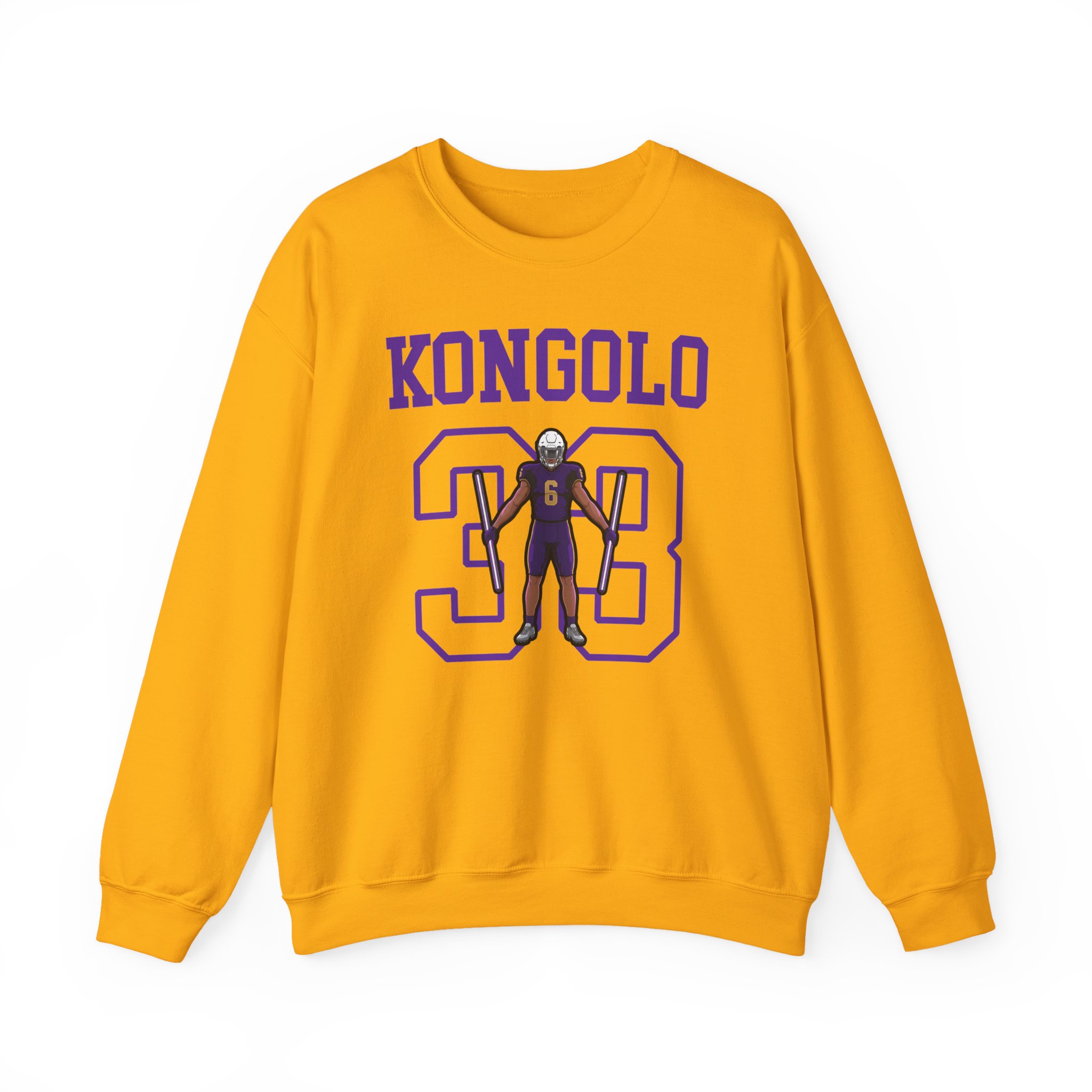 Crewneck Sweatshirt — character_shirsey in Gold