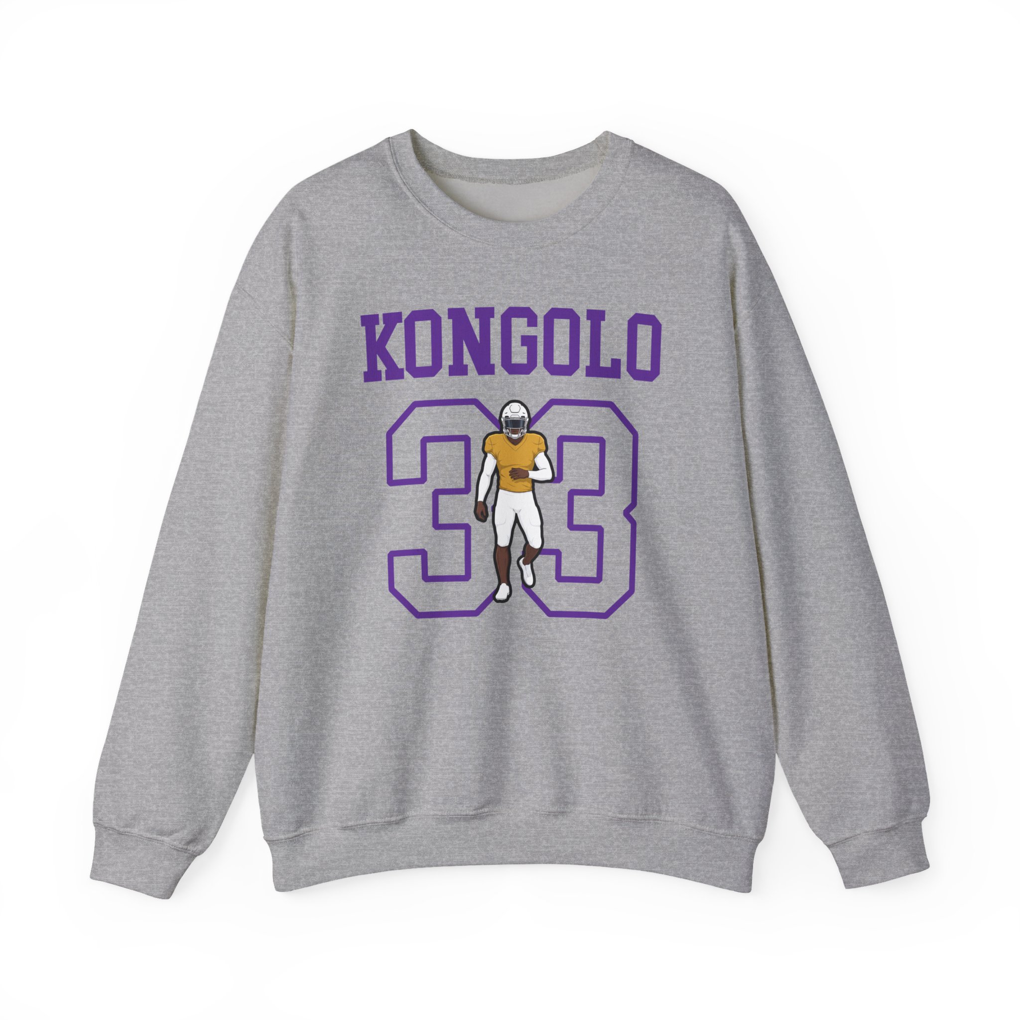 Crewneck Sweatshirt — character_shirsey in Grey