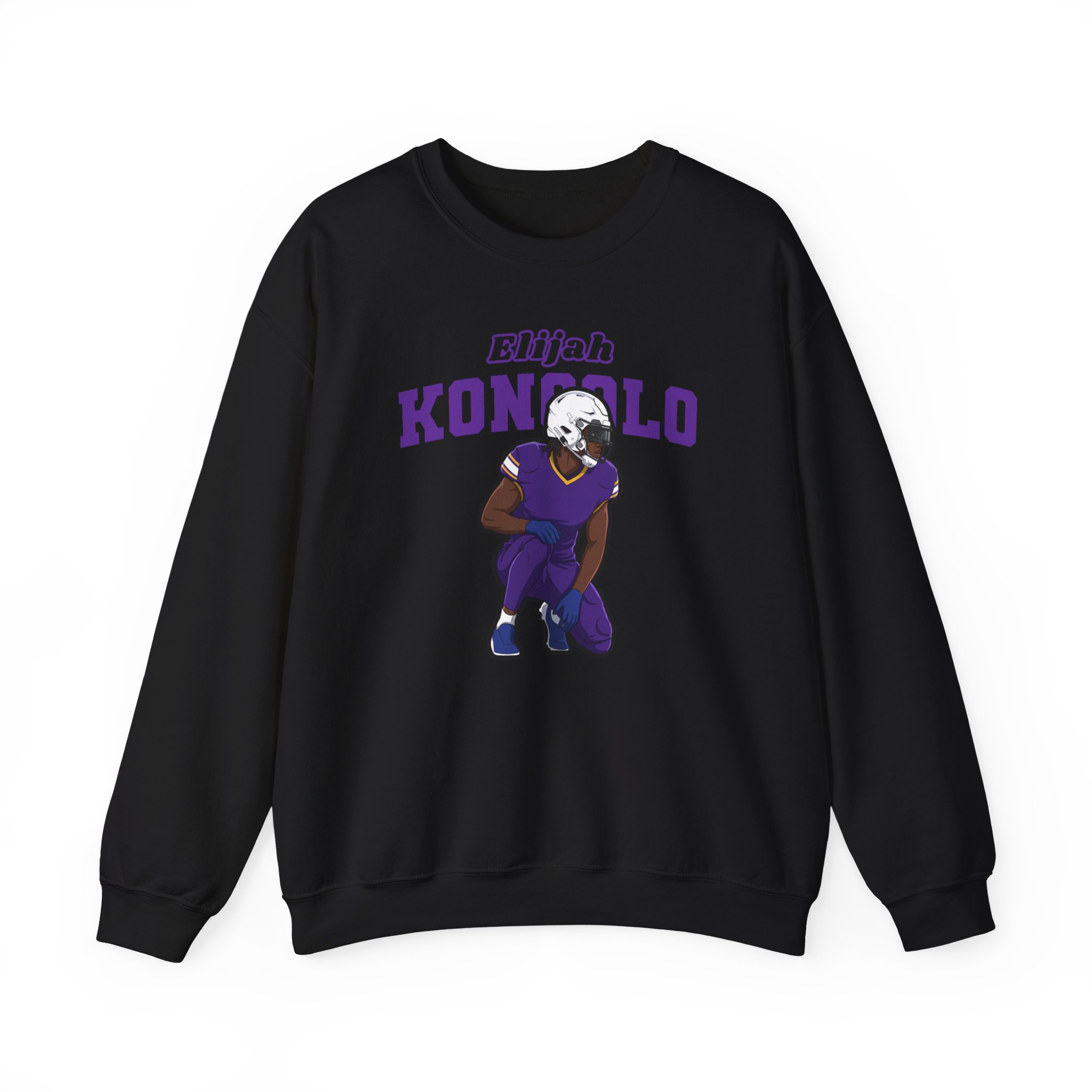 Crewneck Sweatshirt — character_name_arch in Black
