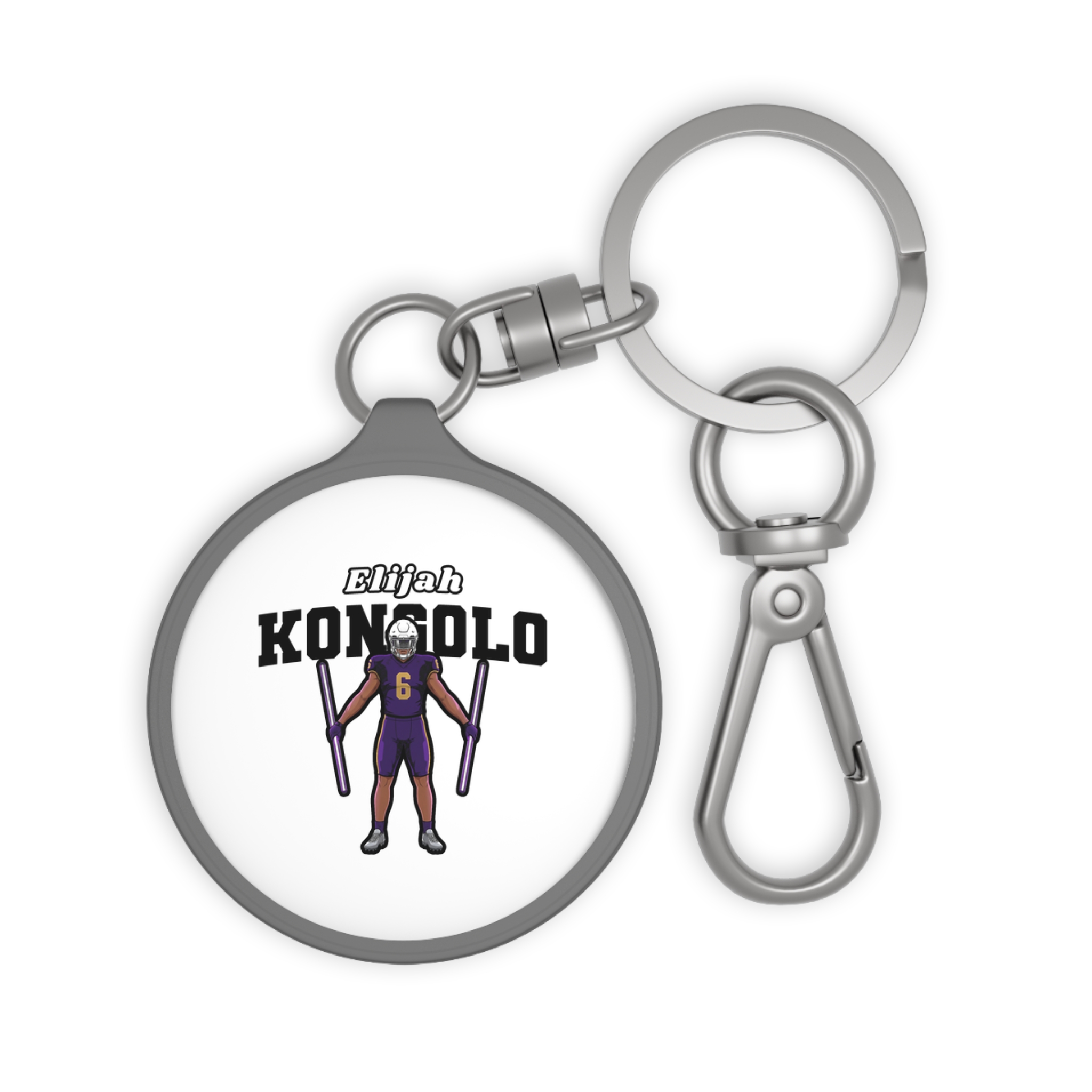 Keychain — character_name_arch in Grey