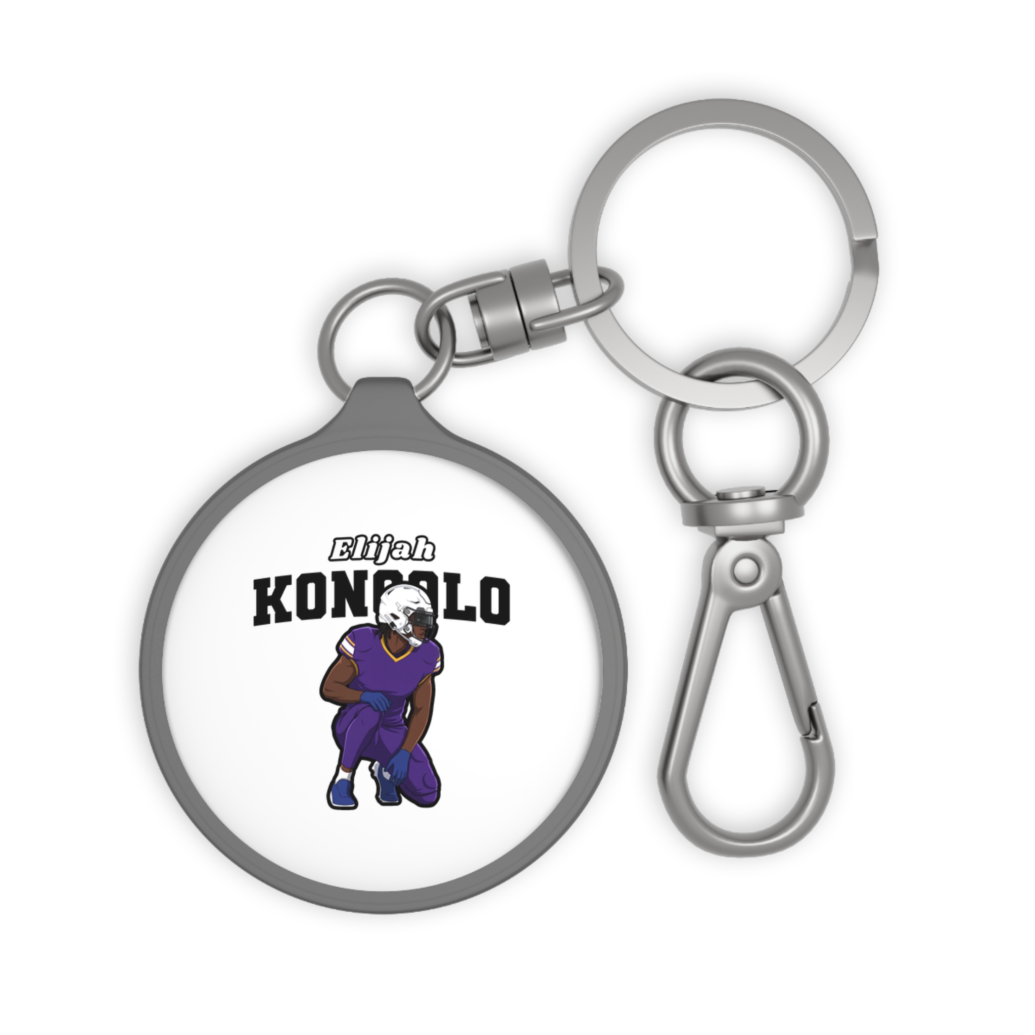 Keychain — character_name_arch in Grey