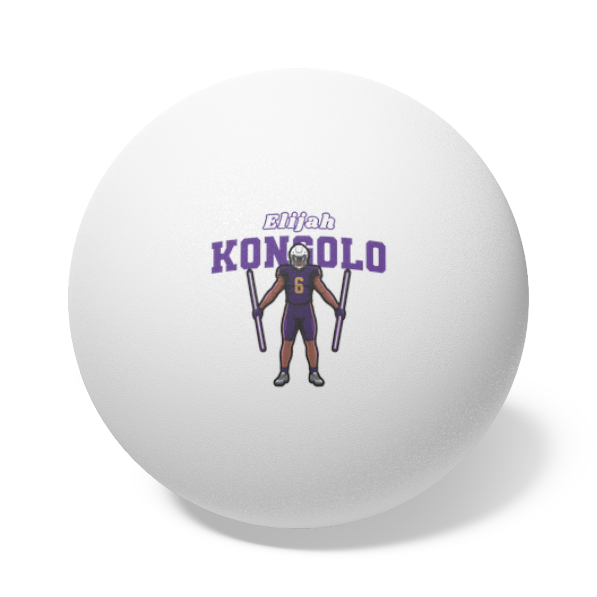 Ping Pong Balls, 6 pcs — character_name_arch in White