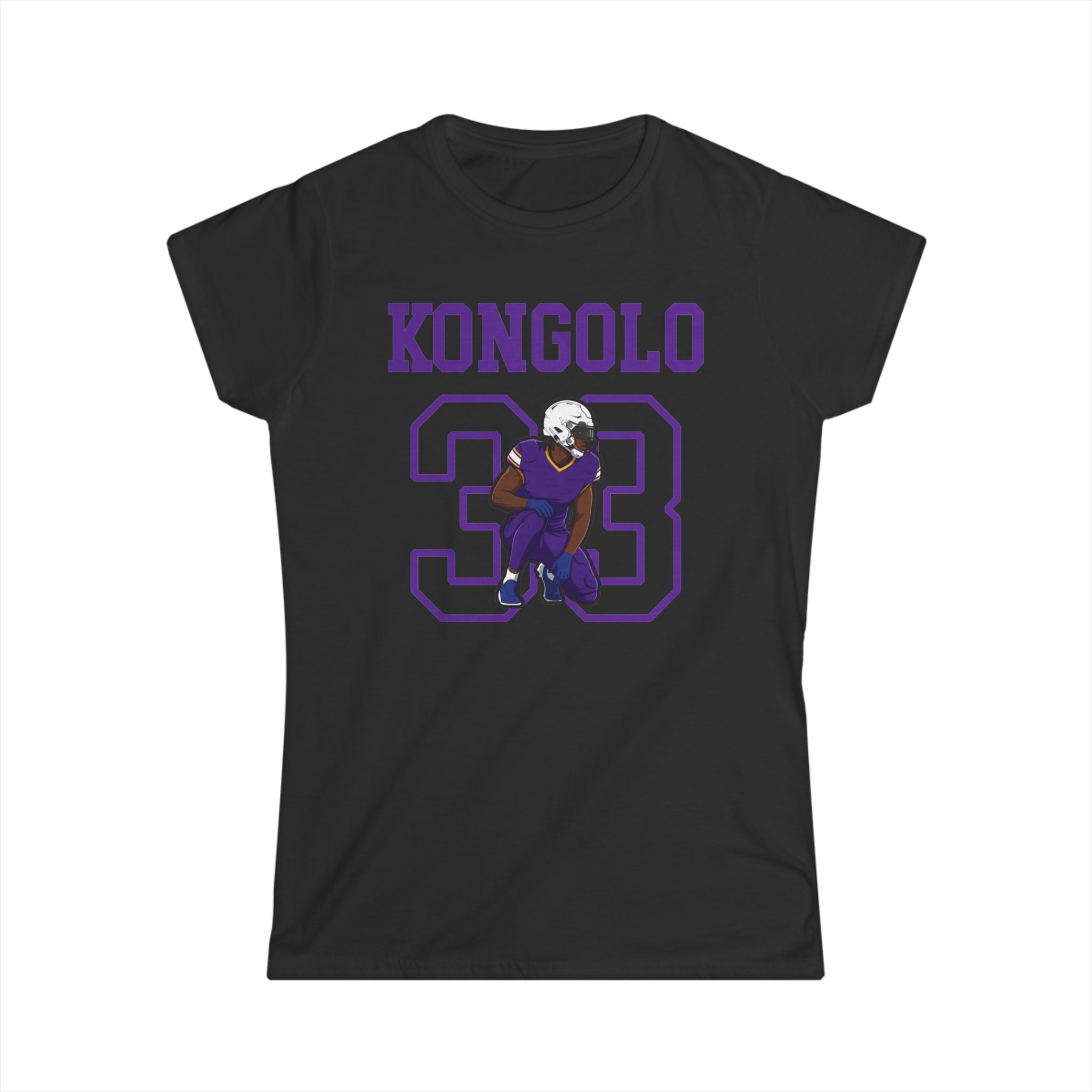 Women's Softstyle Tee — character_shirsey in Black