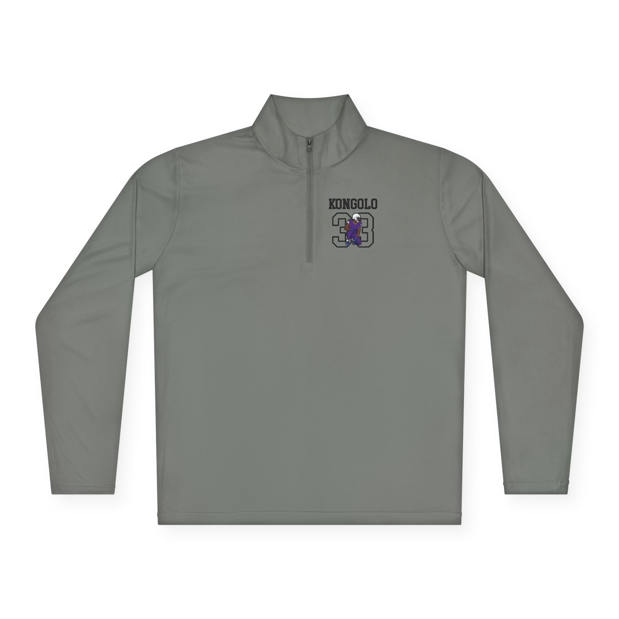 Q-Zip Pullover — character_shirsey in Grey