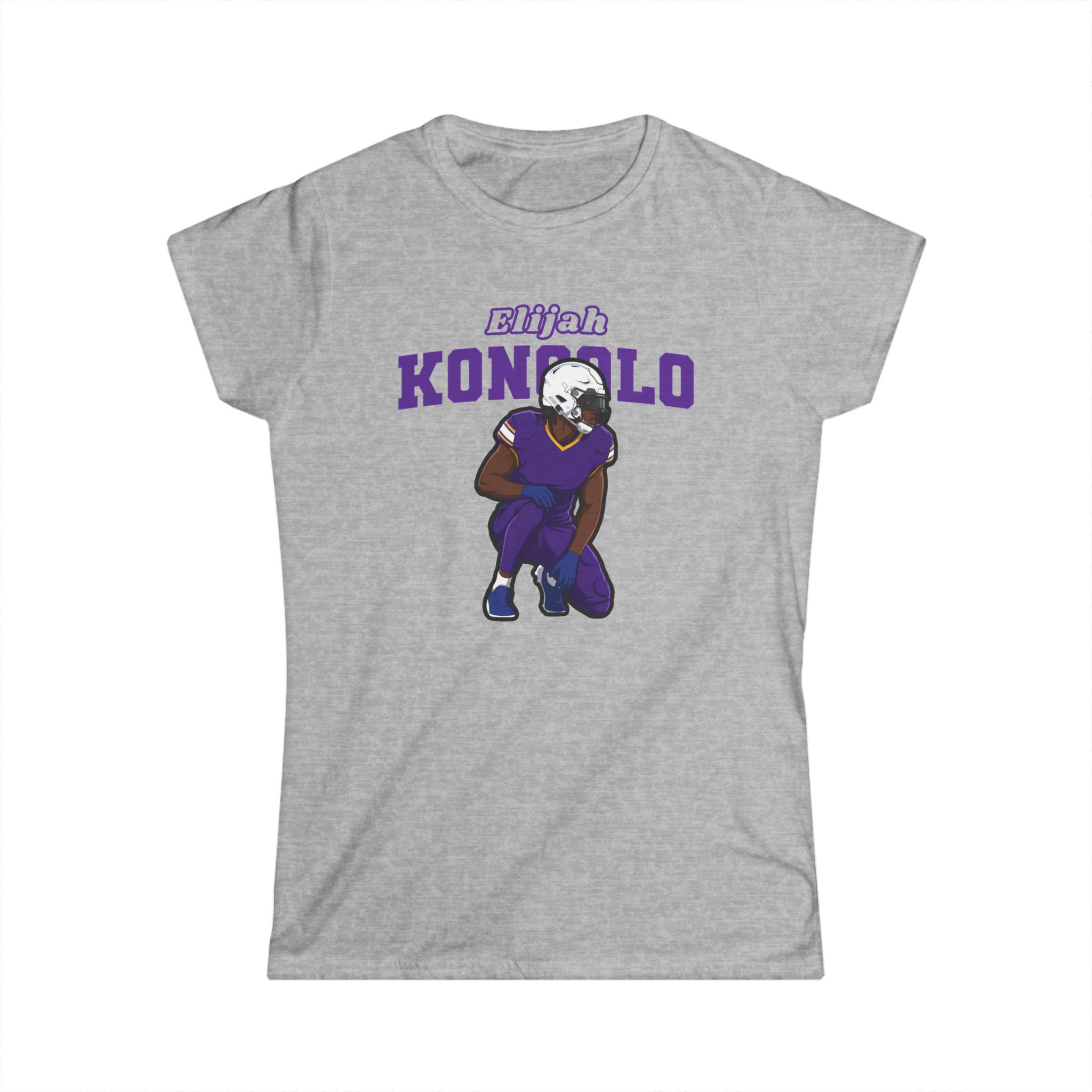 Women's Softstyle Tee — character_name_arch in Grey