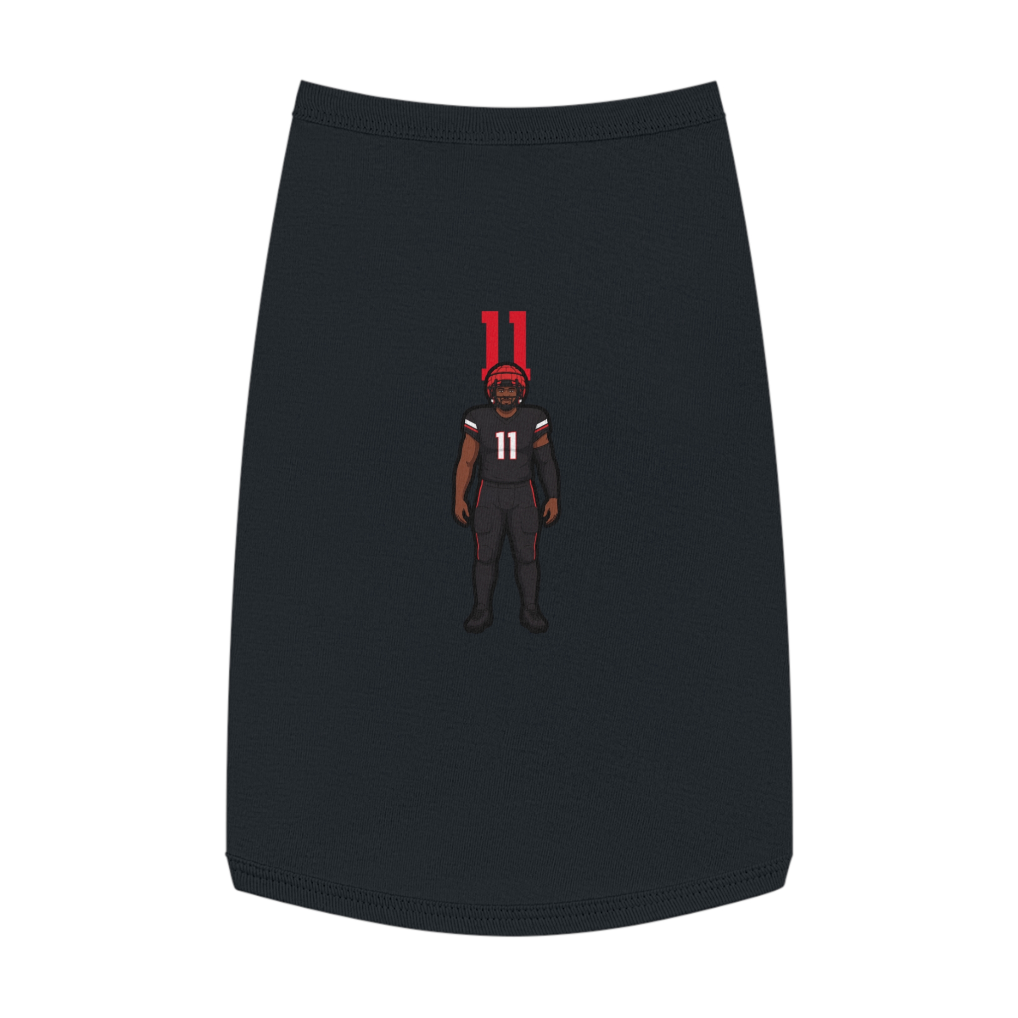 Pet Tank Top — character_number_top in Black