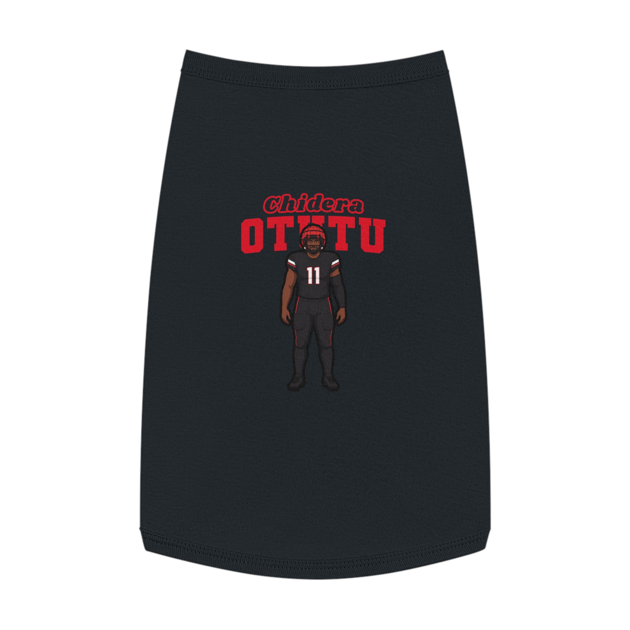 Pet Tank Top — character_name_arch in White