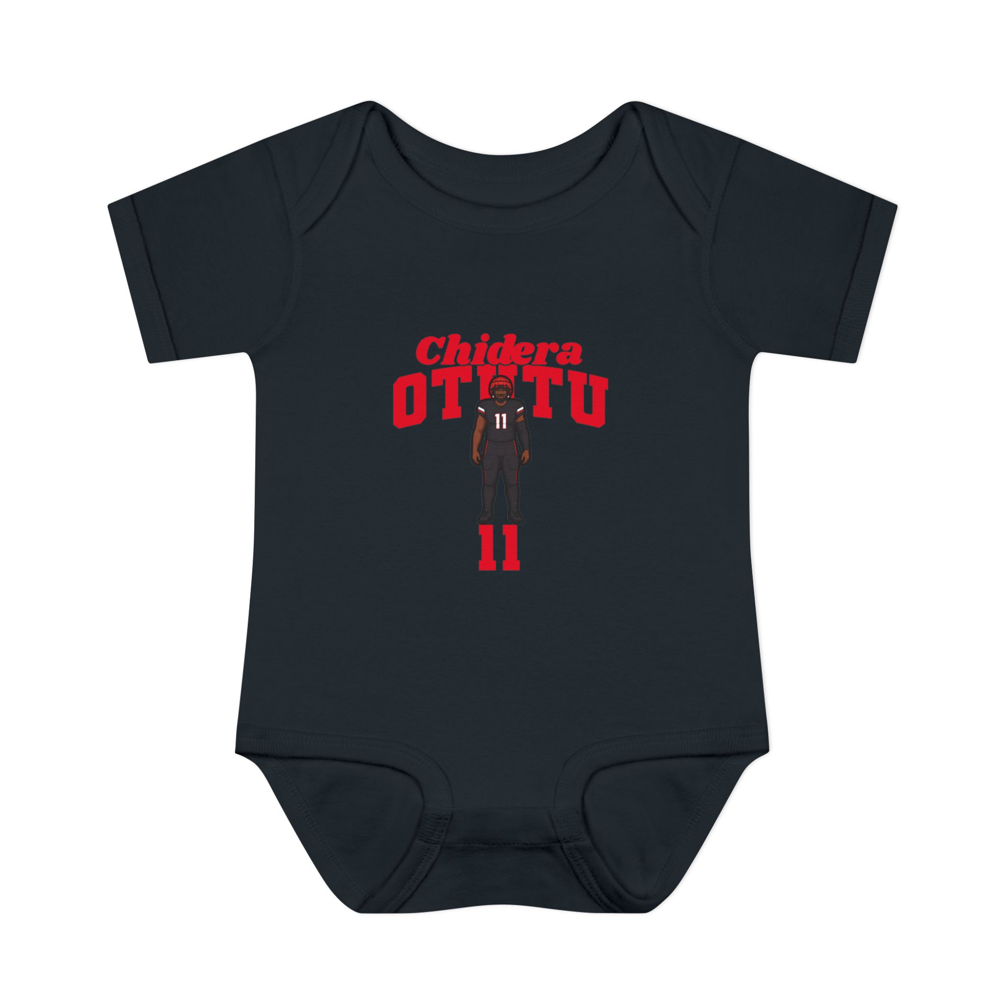 Baby Onesie — character_signature_arch in Black
