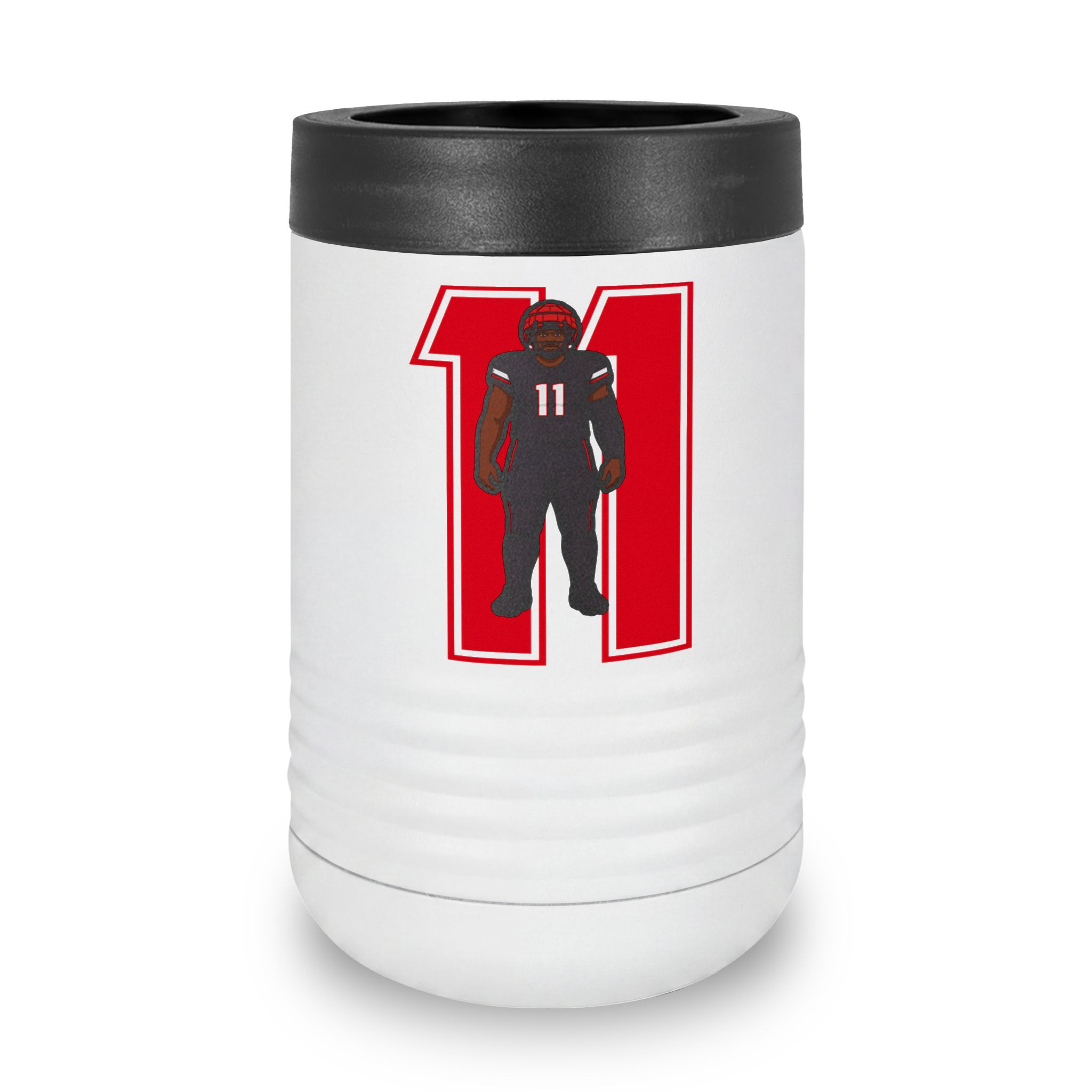 Stainless Can Cooler — character_number in White