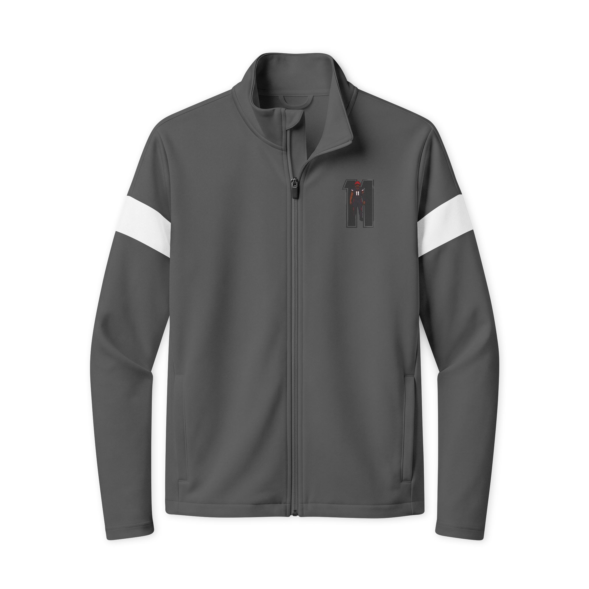 Travel Full-Zip Jacket — character_number in Iron Grey/ White