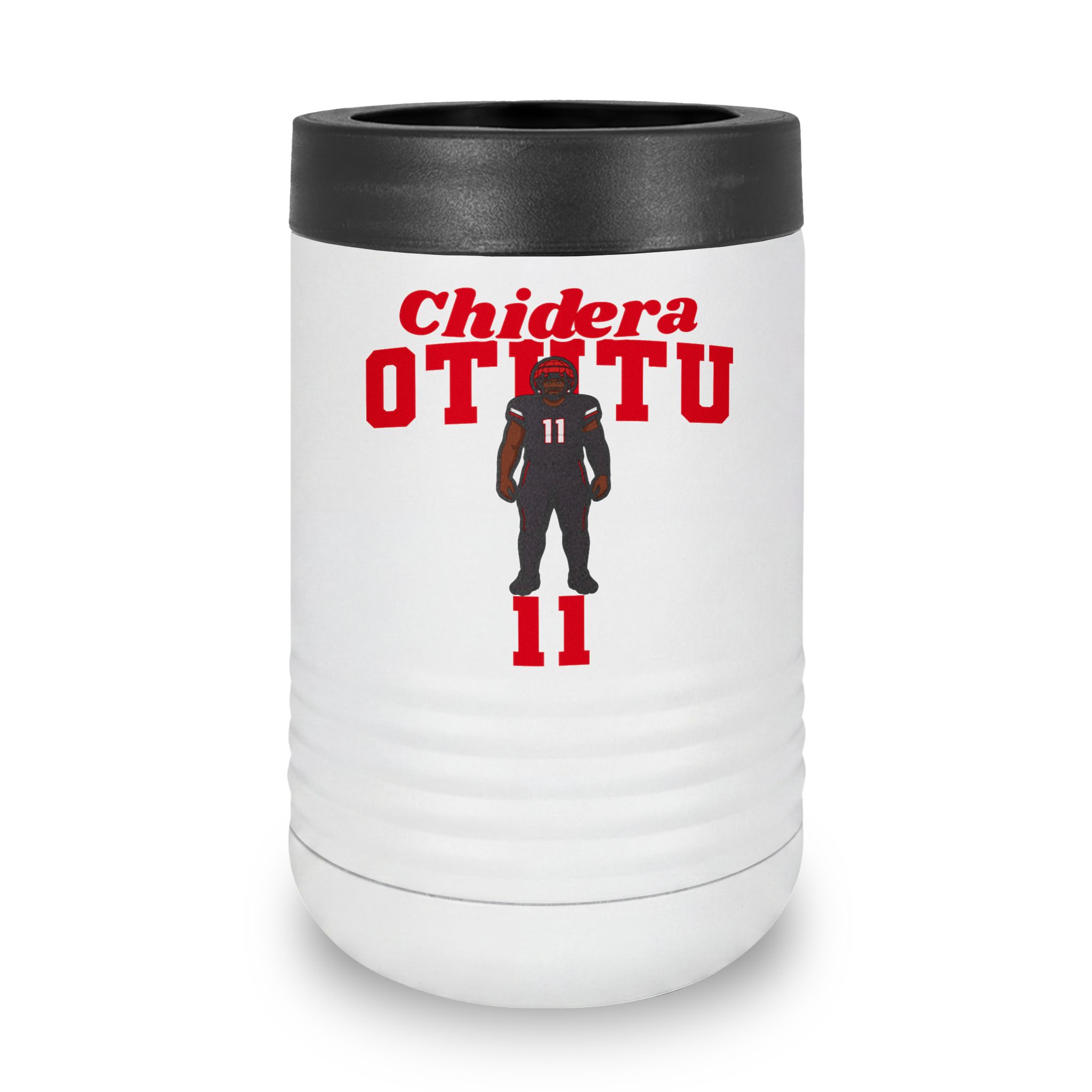 Stainless Can Cooler — character_signature_arch in White