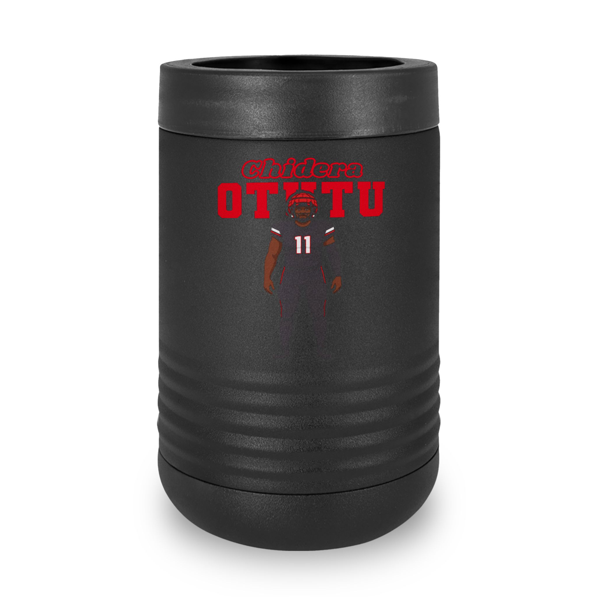Stainless Can Cooler — character_name_arch in Black