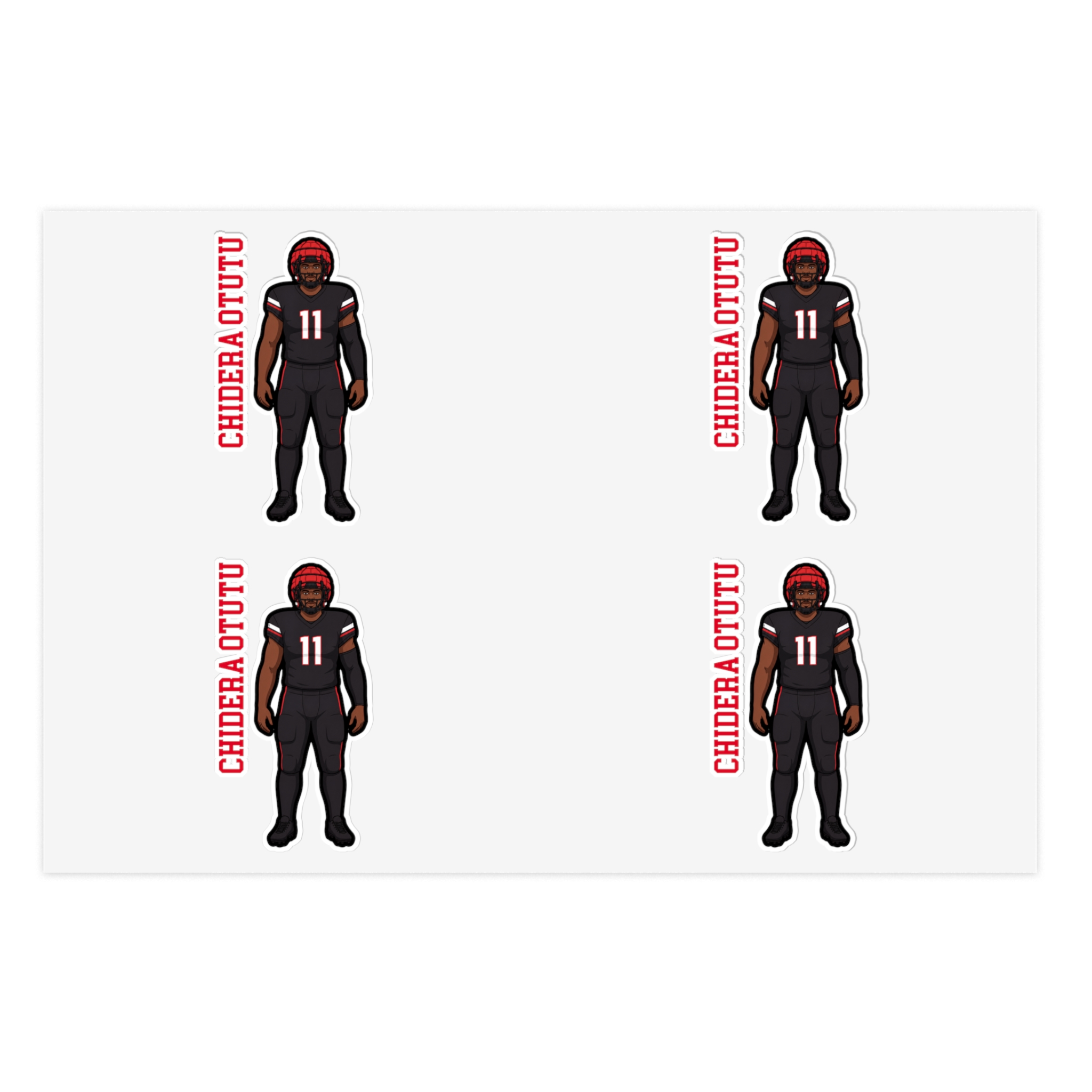 Sticker Sheet — character_name_vertical in Classic