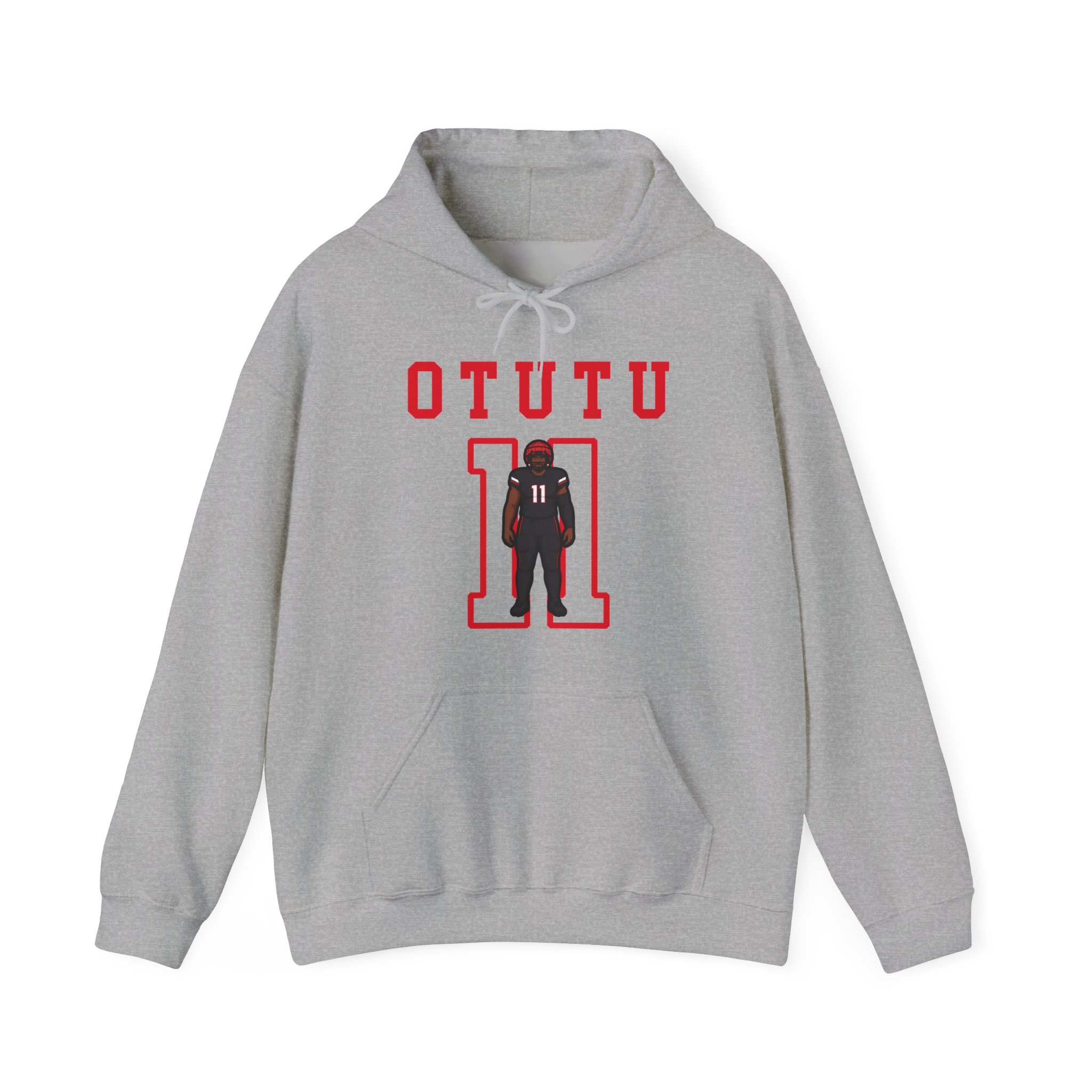 Hoodie — character_shirsey in Grey
