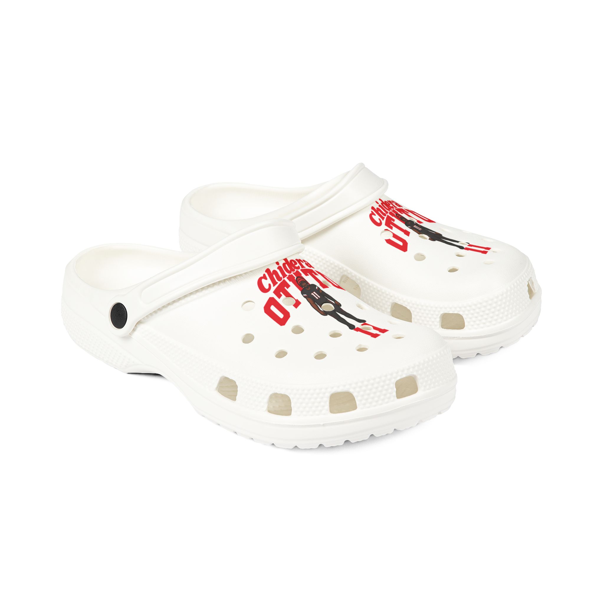 Rubber Clogs — character_signature_arch in White