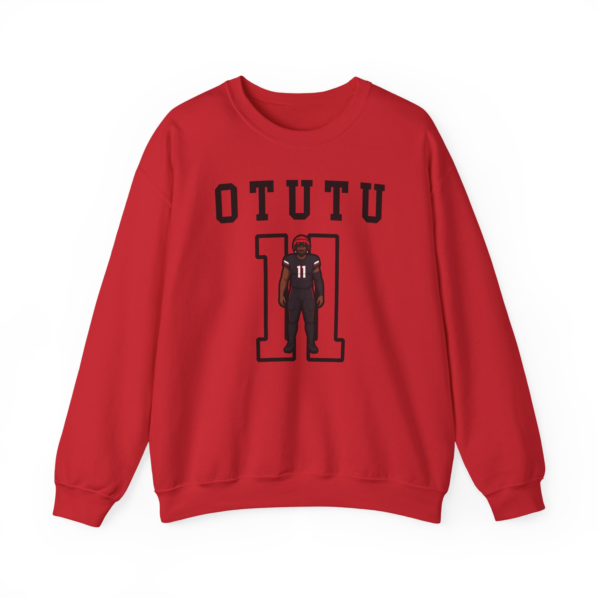 Crewneck Sweatshirt — character_shirsey in Red