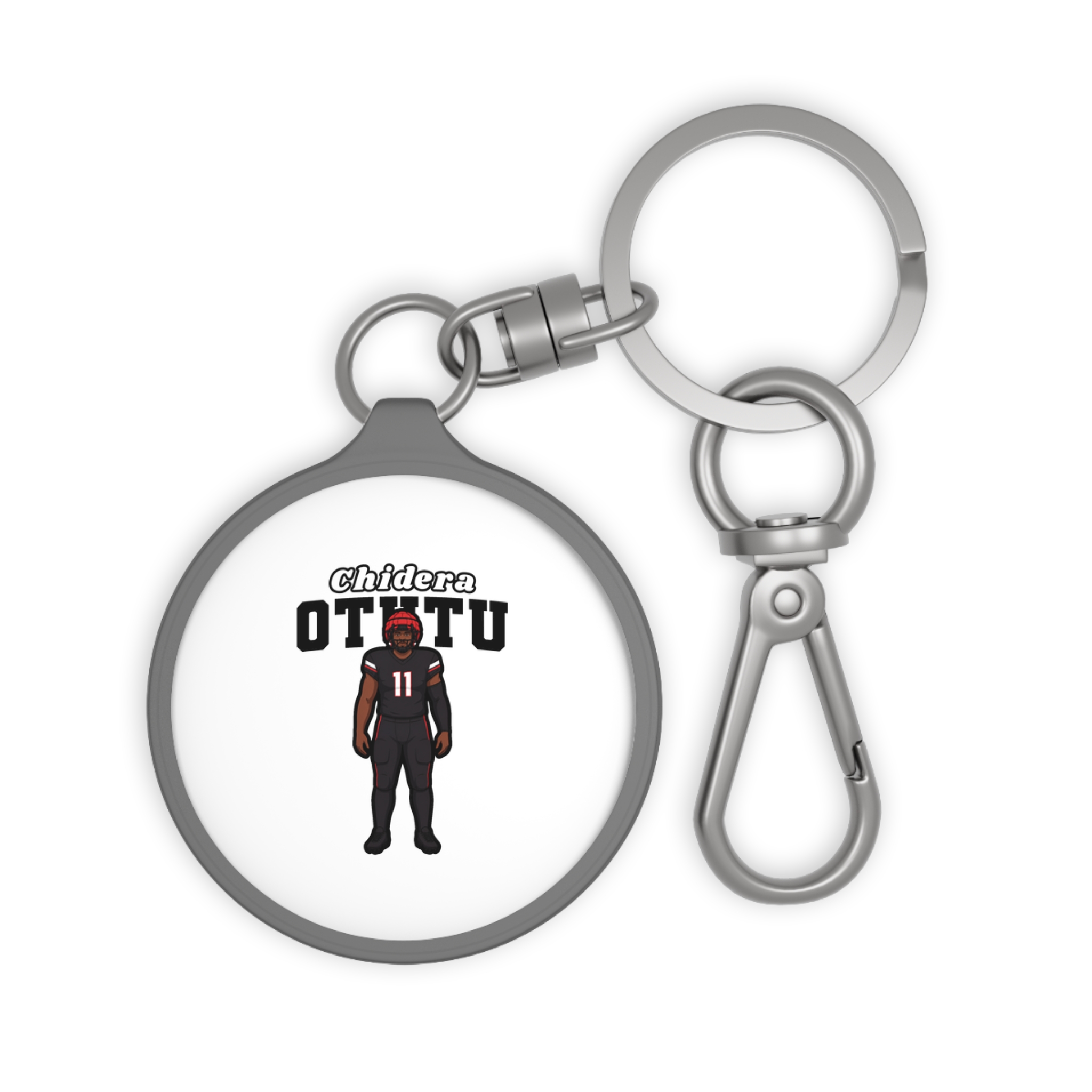 Keychain — character_name_arch in Grey
