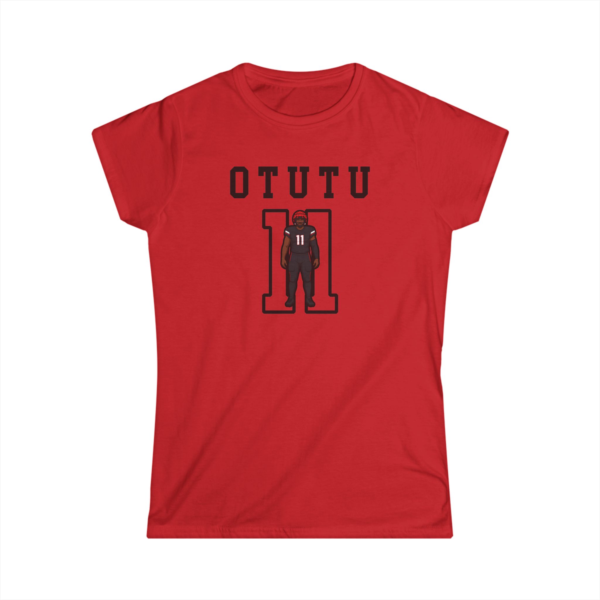 Women's Softstyle Tee — character_shirsey in Red