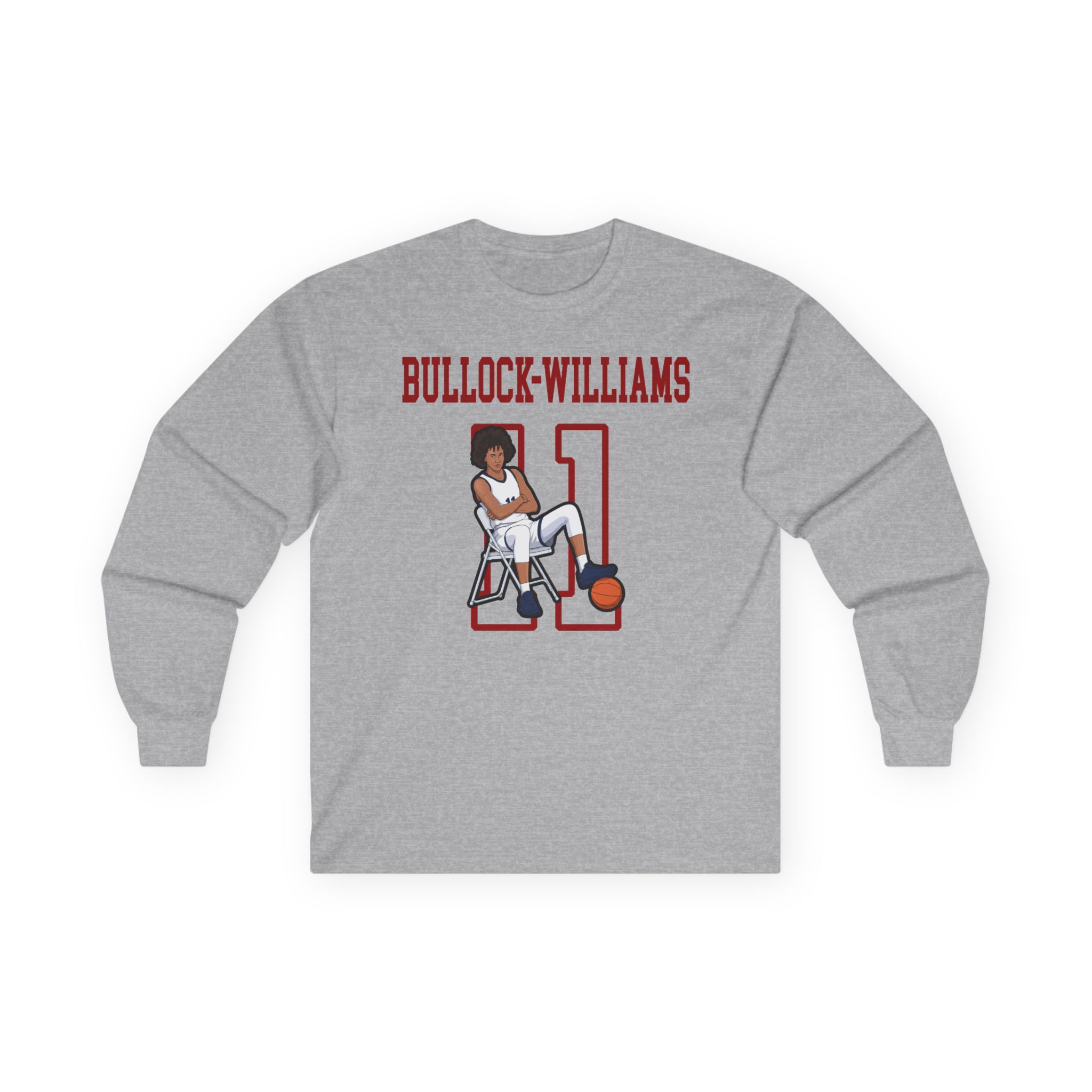 Long Sleeve Tee — character_shirsey in Grey