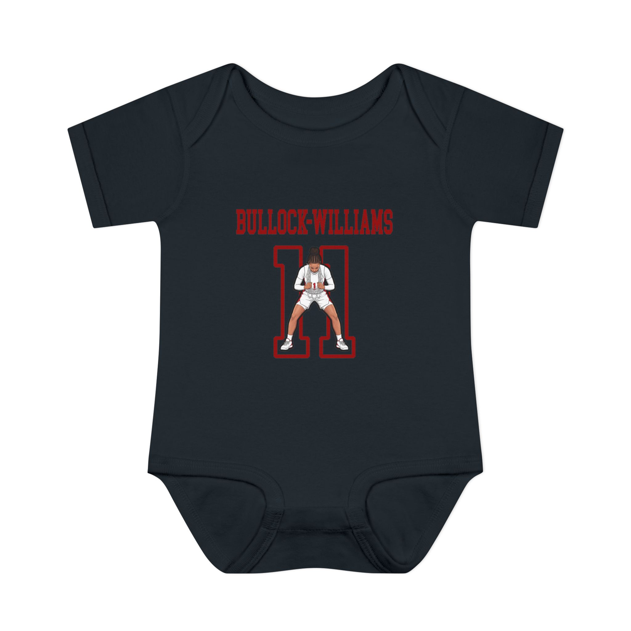 Baby Onesie — character_shirsey in Black